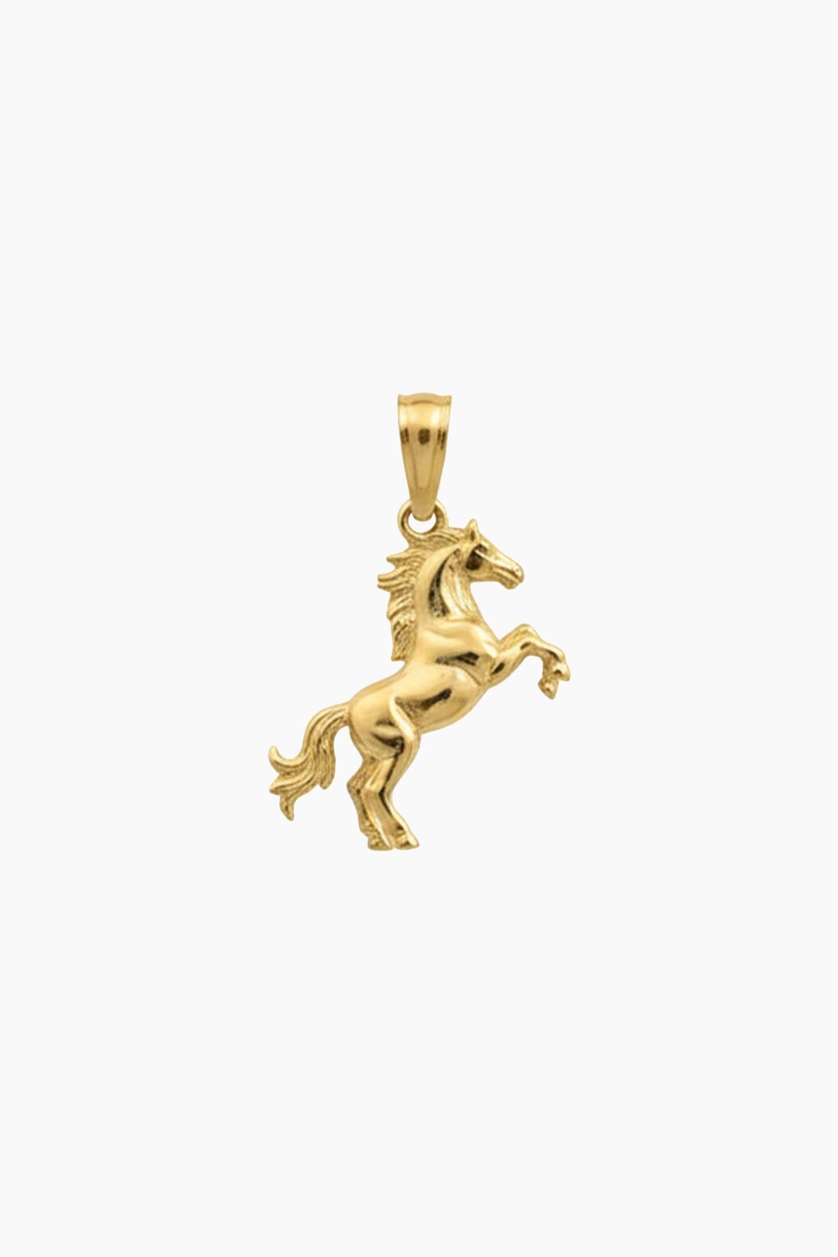 Horse Kolye Altın Sarısı
