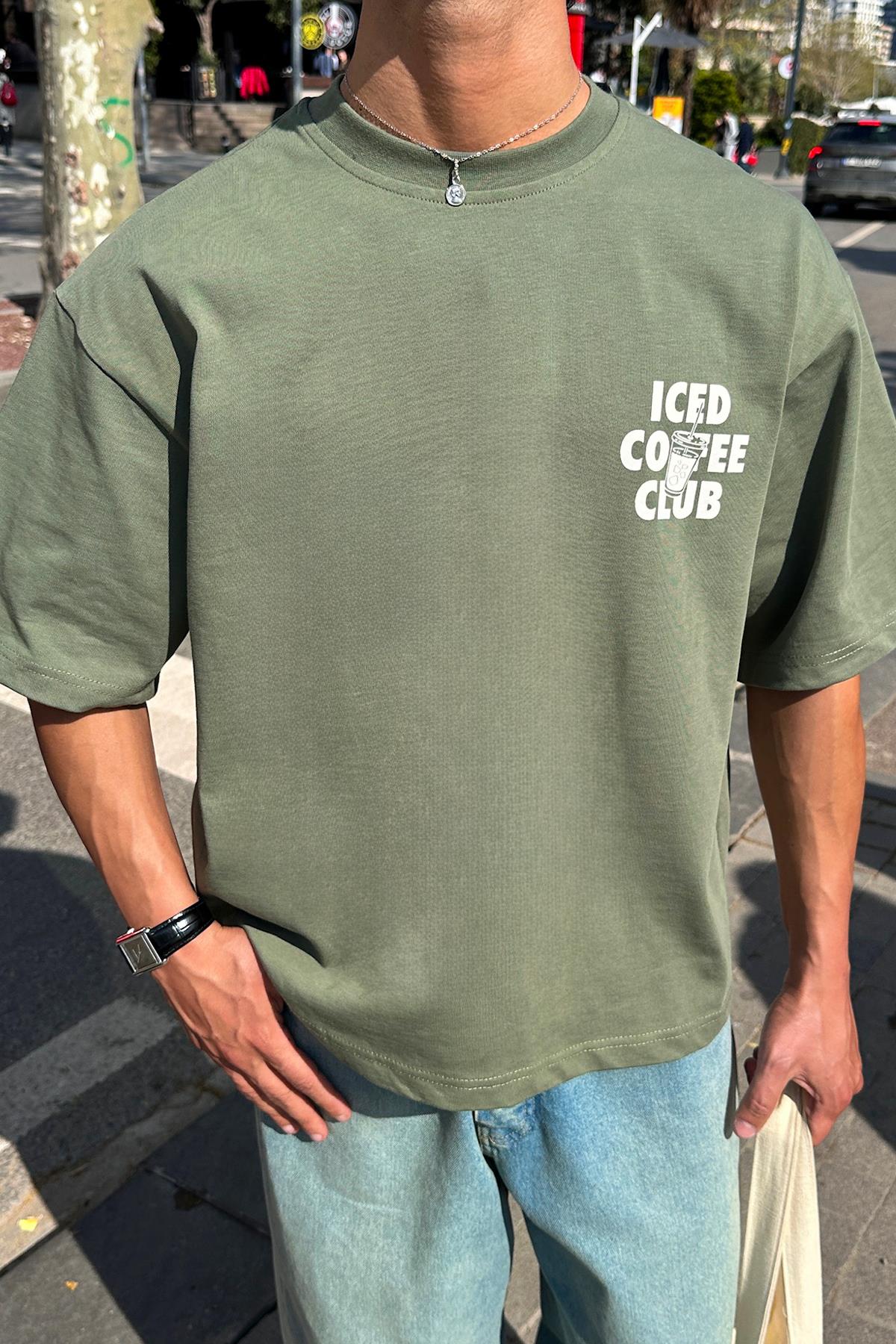 Iced Coffe Club Baskılı Tişört