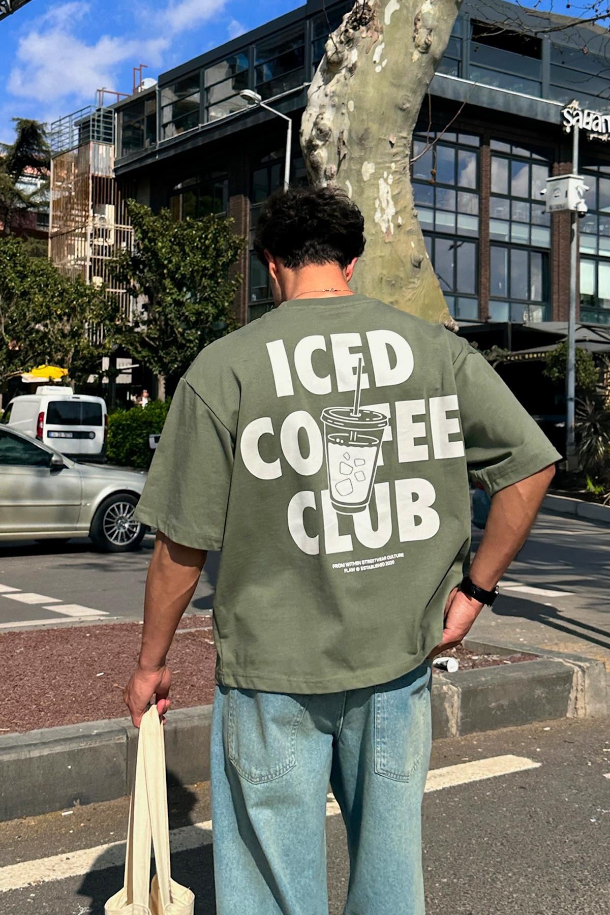 Iced Coffe Club Baskılı Tişört
