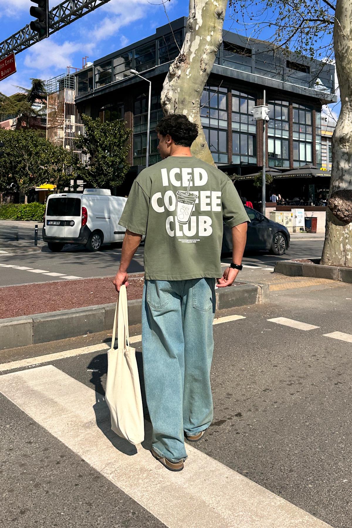 Iced Coffe Club Baskılı Tişört