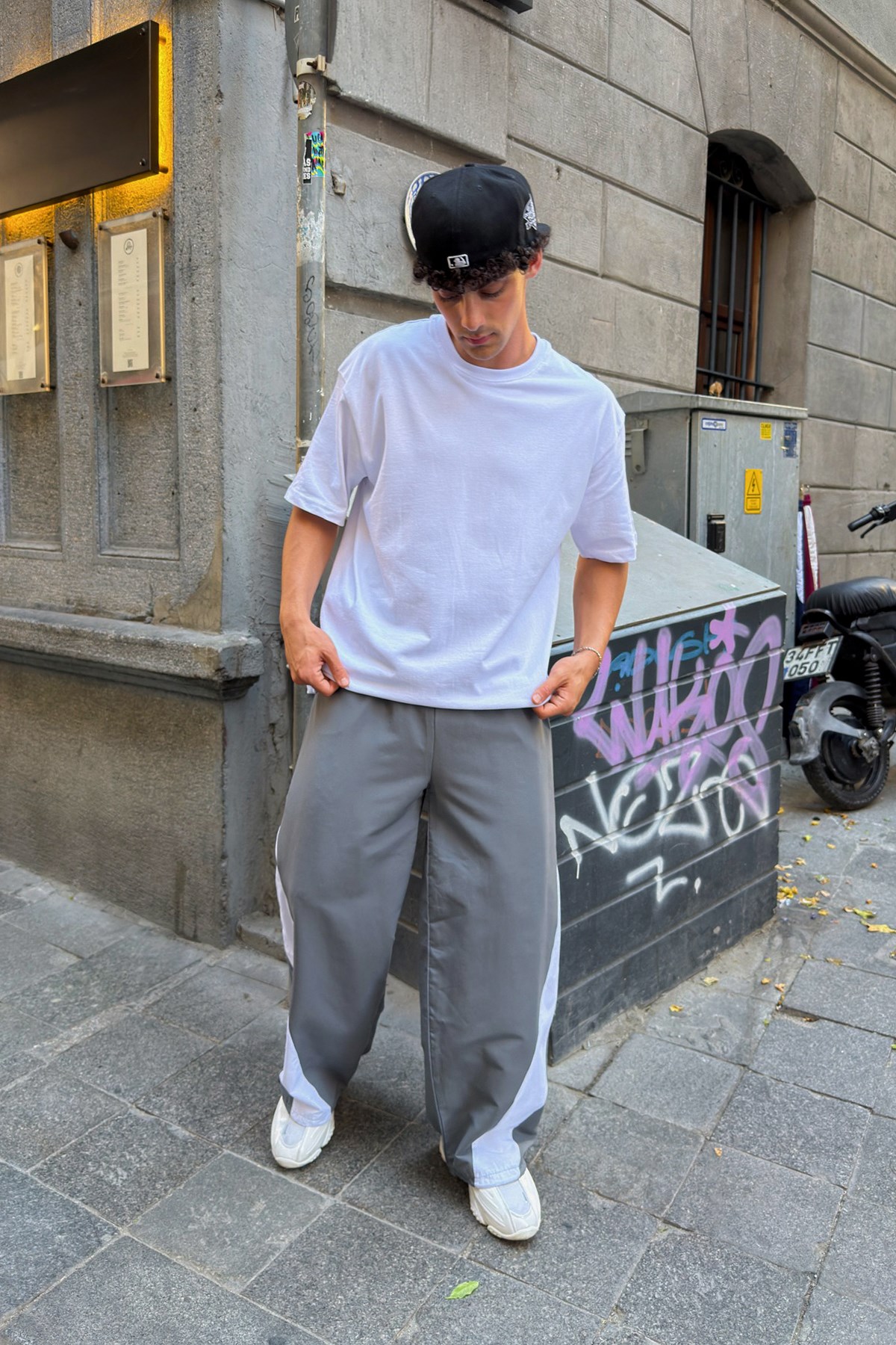 Wave Gray Track Pants