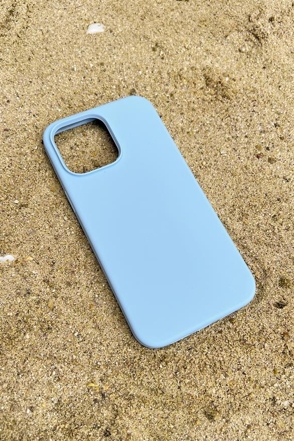 Iphone 14 ProMax Silicon Case Açık Mavi