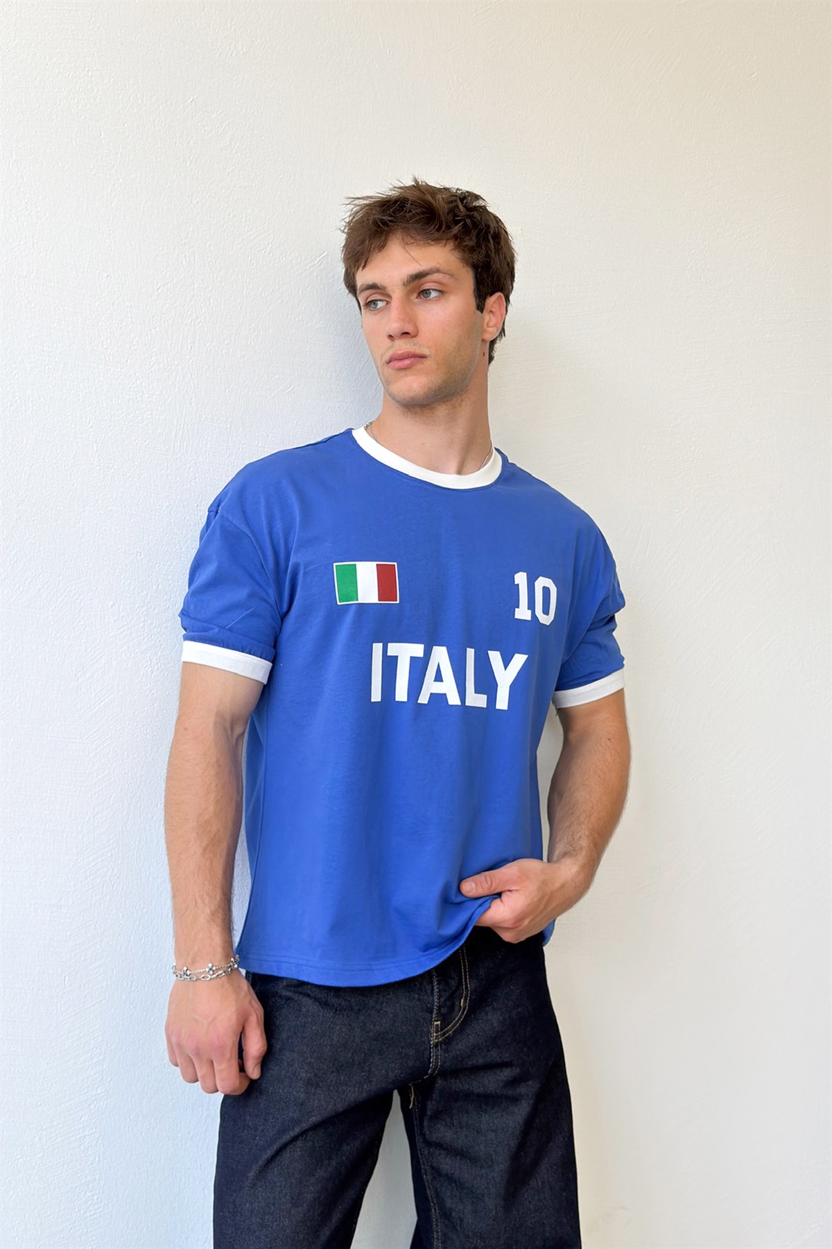 Italy 10 Baskılı Tişört