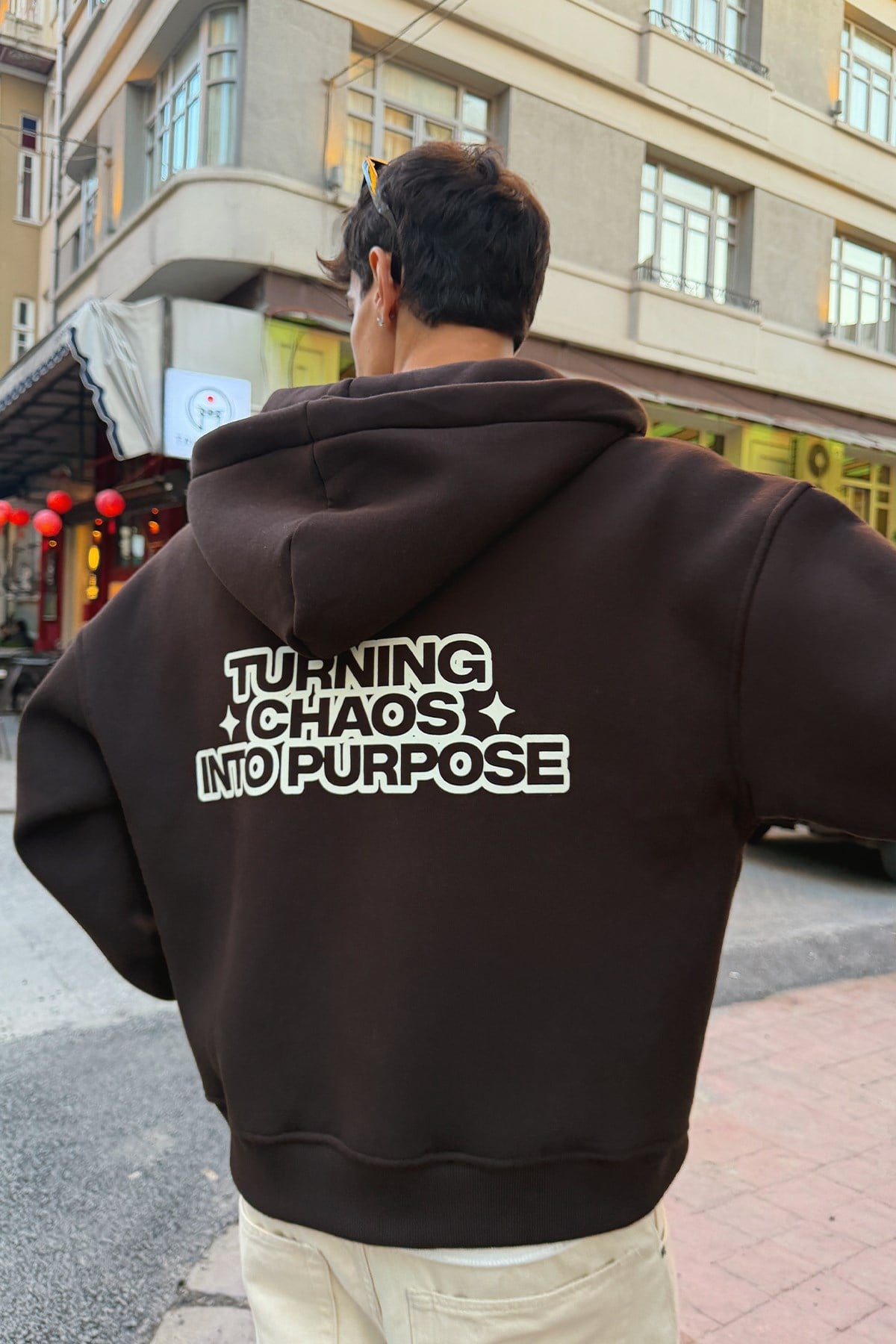 Cipher Brown Zip-Up Hoodie