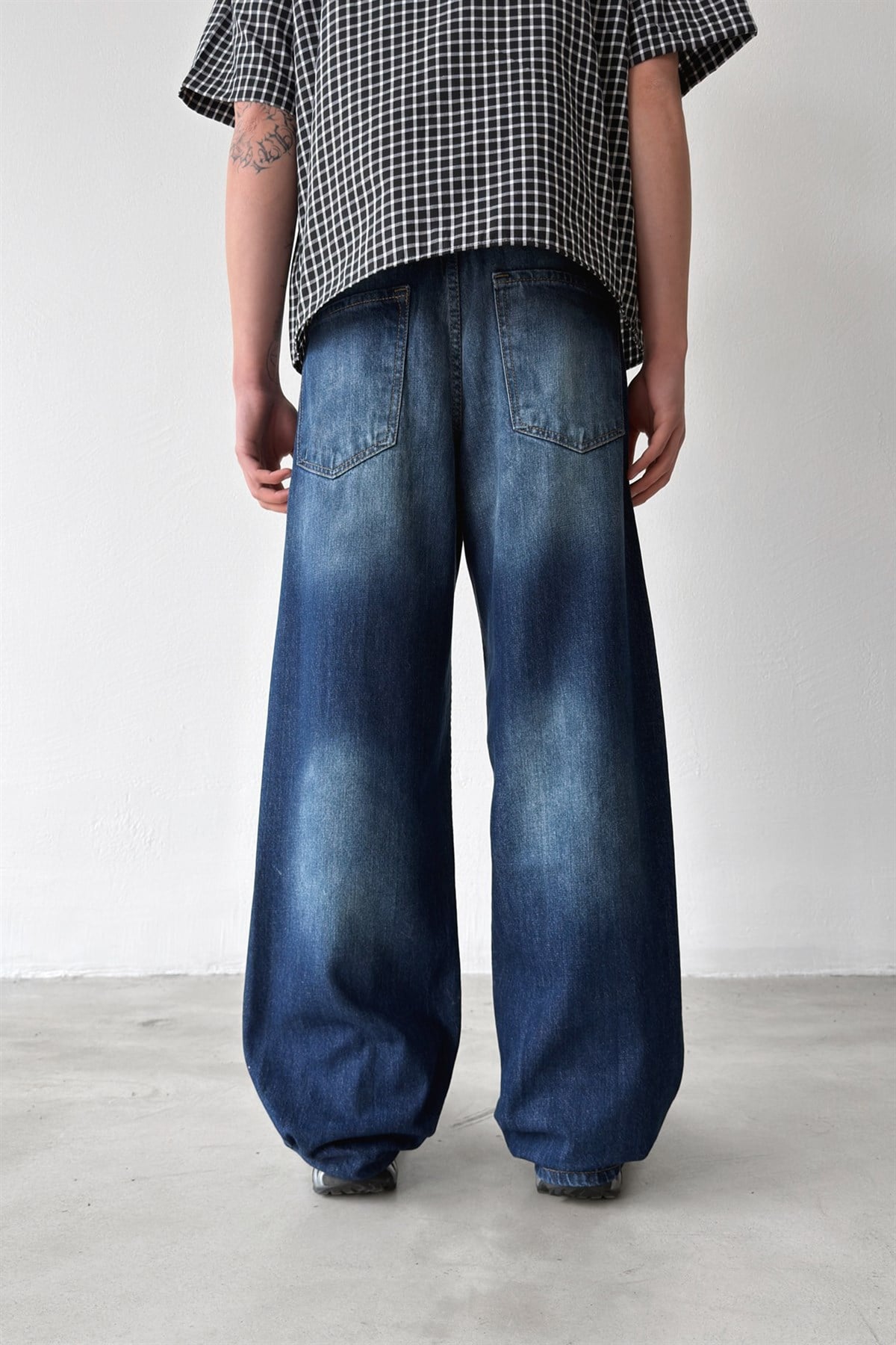 Lazer Soldurma Efektli Regular Jean