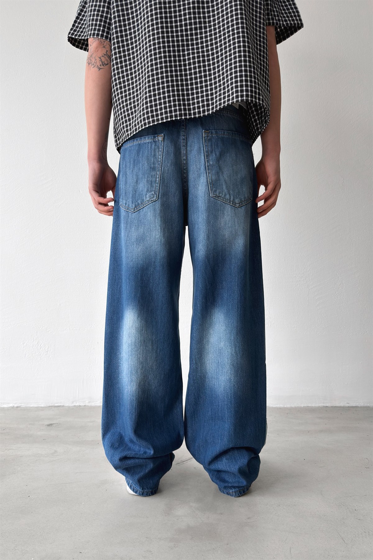 Lazer Soldurma Efektli Regular Jean