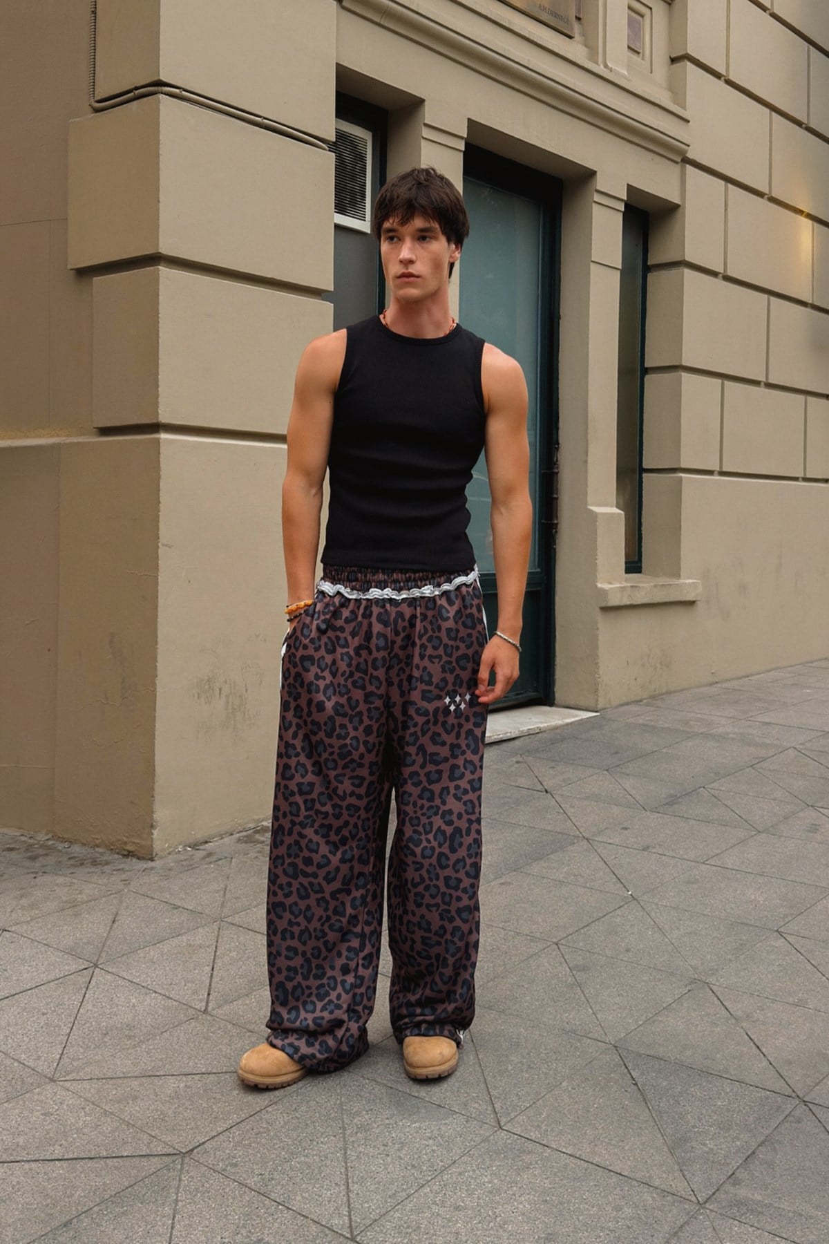 Leopar Pattern Monster Fit Sweatpants