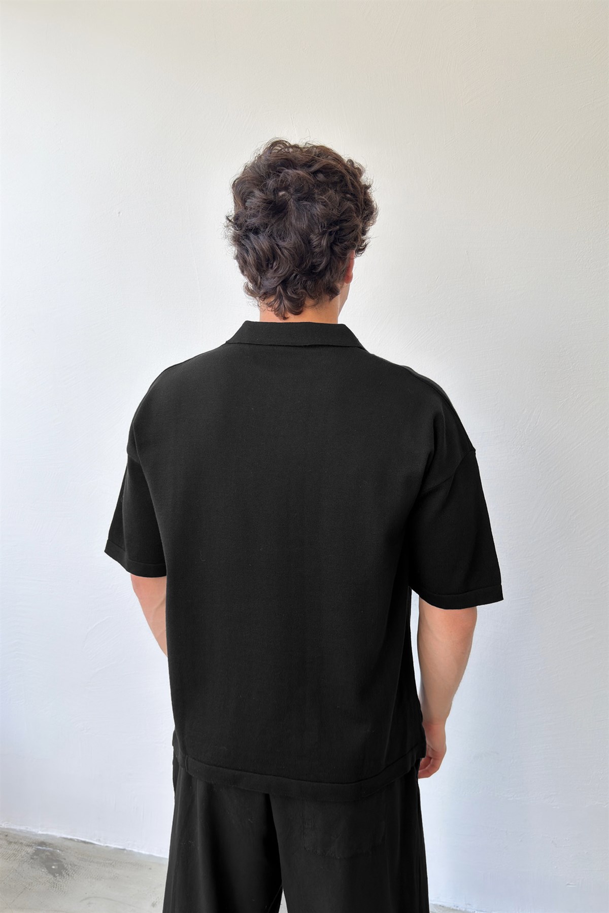 Limited Edition Baskılı Triko Polo Yaka Tişört