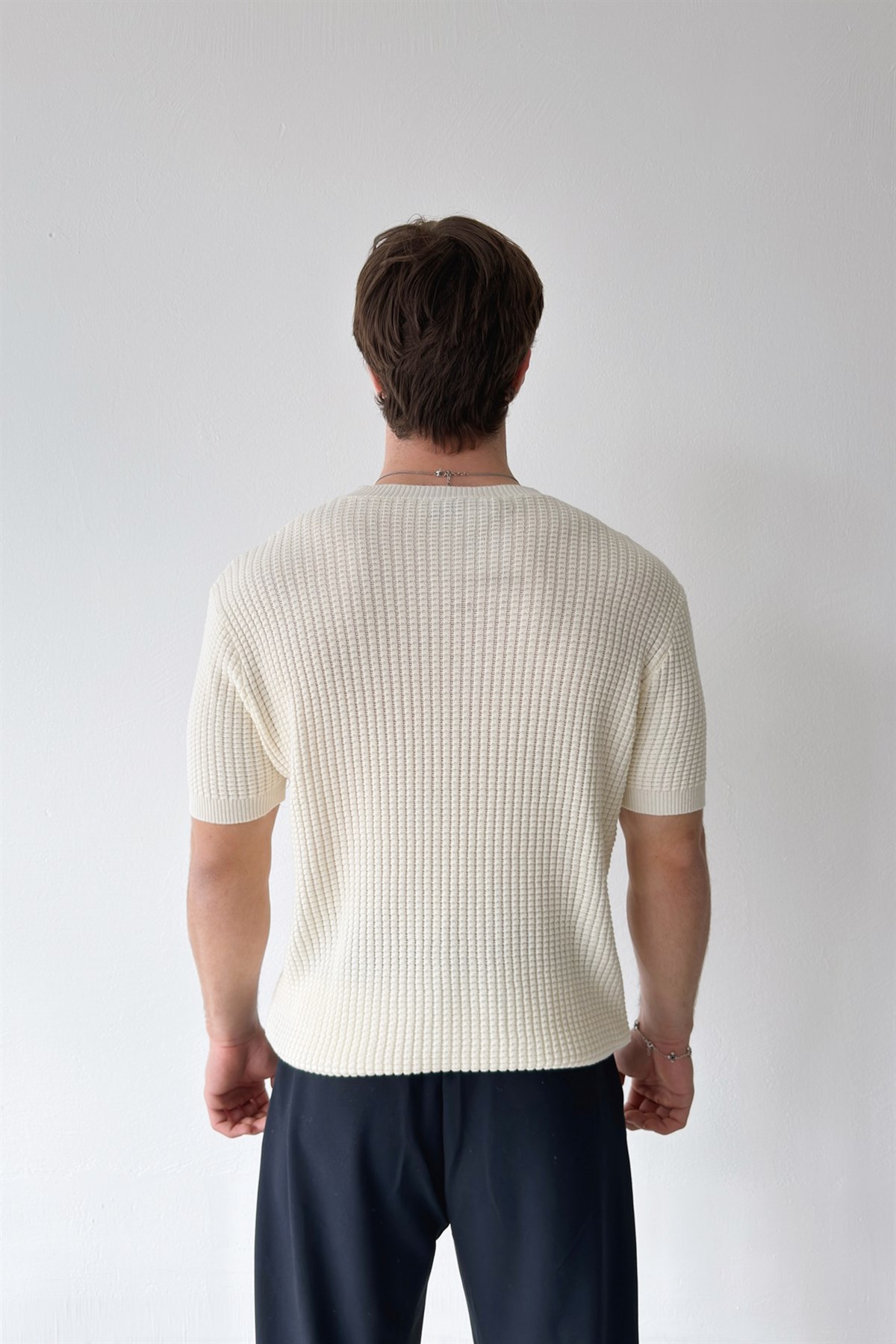 Los Angeles Nakışlı Örme Triko Tişört