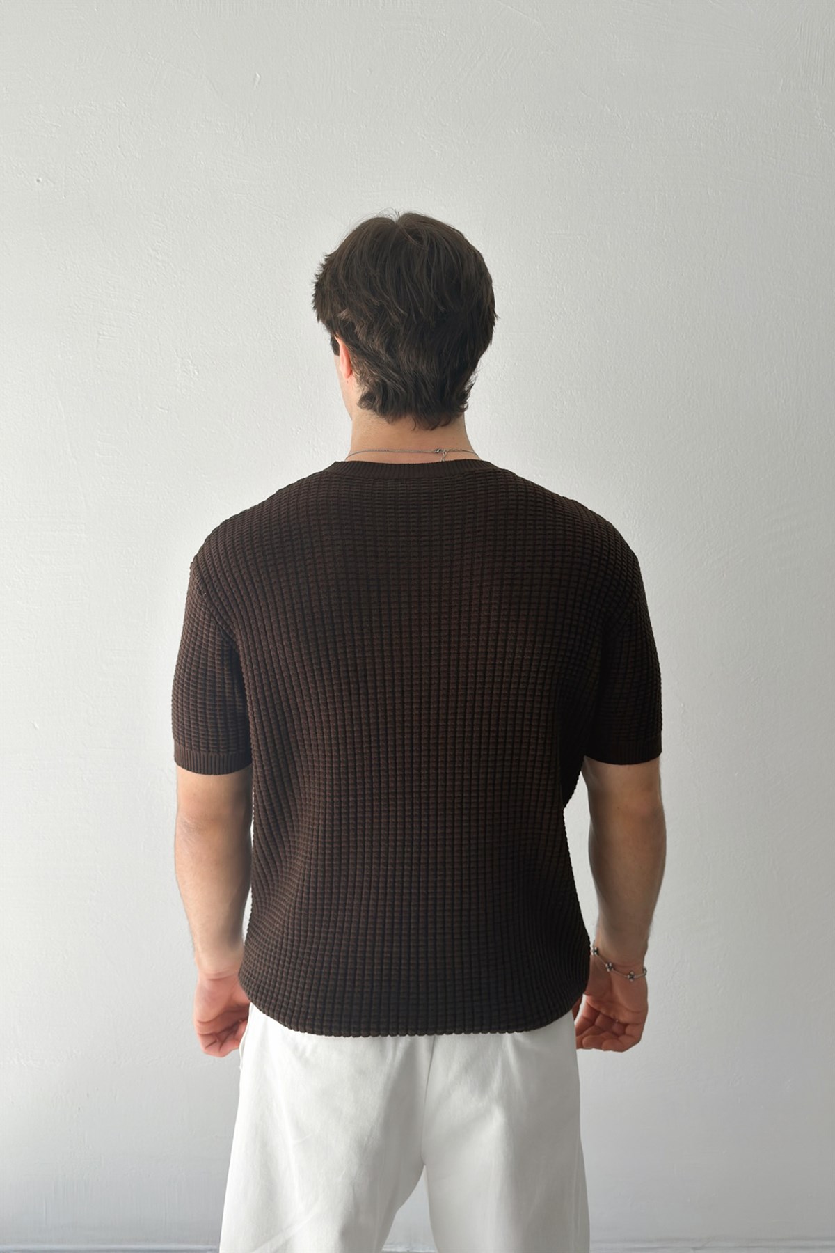 Los Angeles Nakışlı Örme Triko Tişört