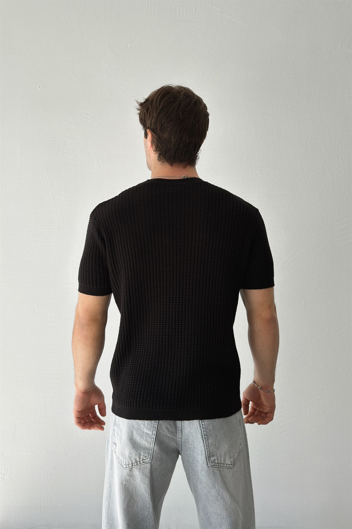 Los Angeles Nakışlı Örme Triko Tişört