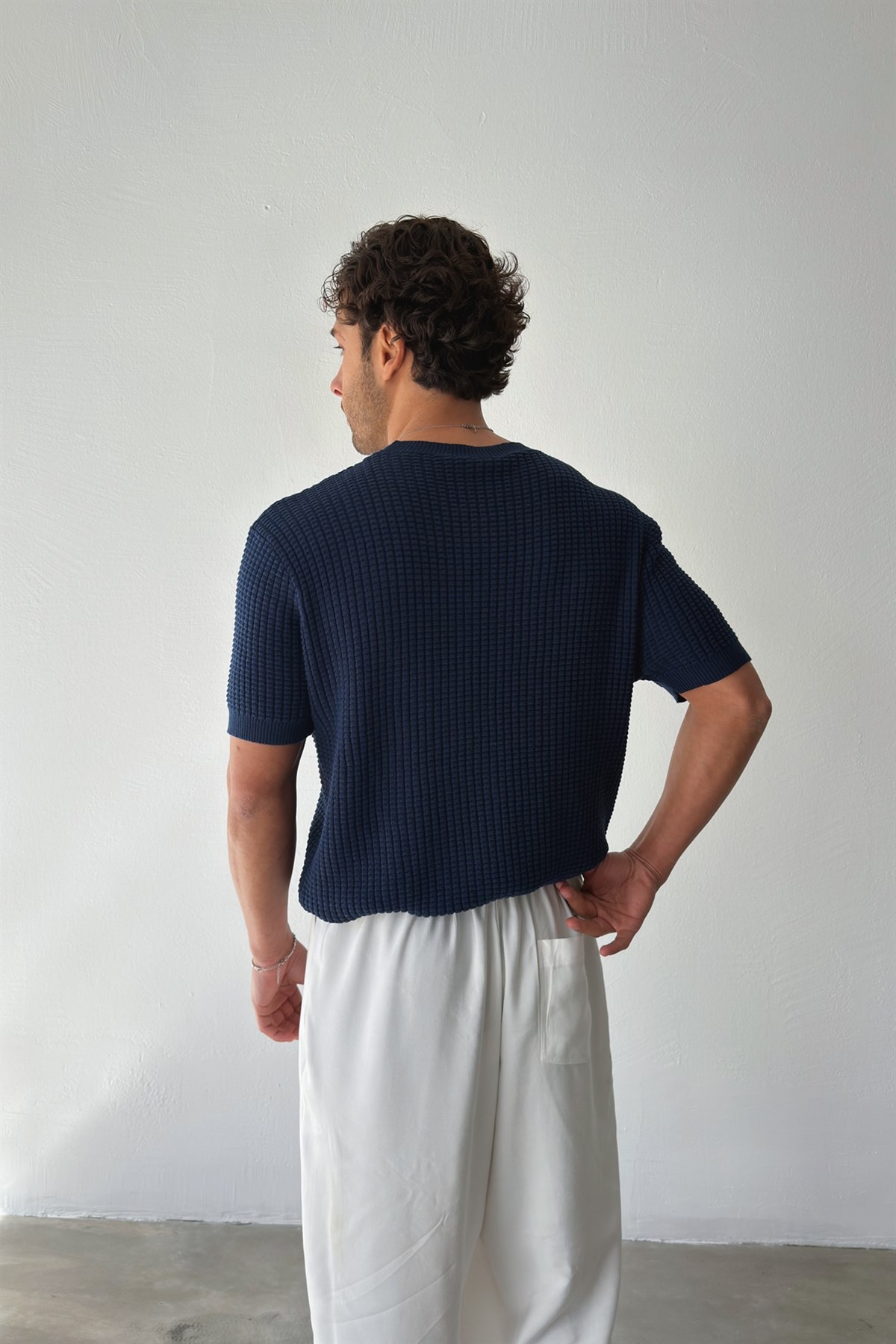 Los Angeles Nakışlı Örme Triko Tişört