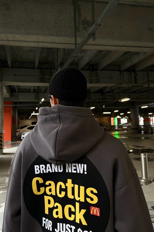 M Cactus Pack Füme Oversize Hoodie