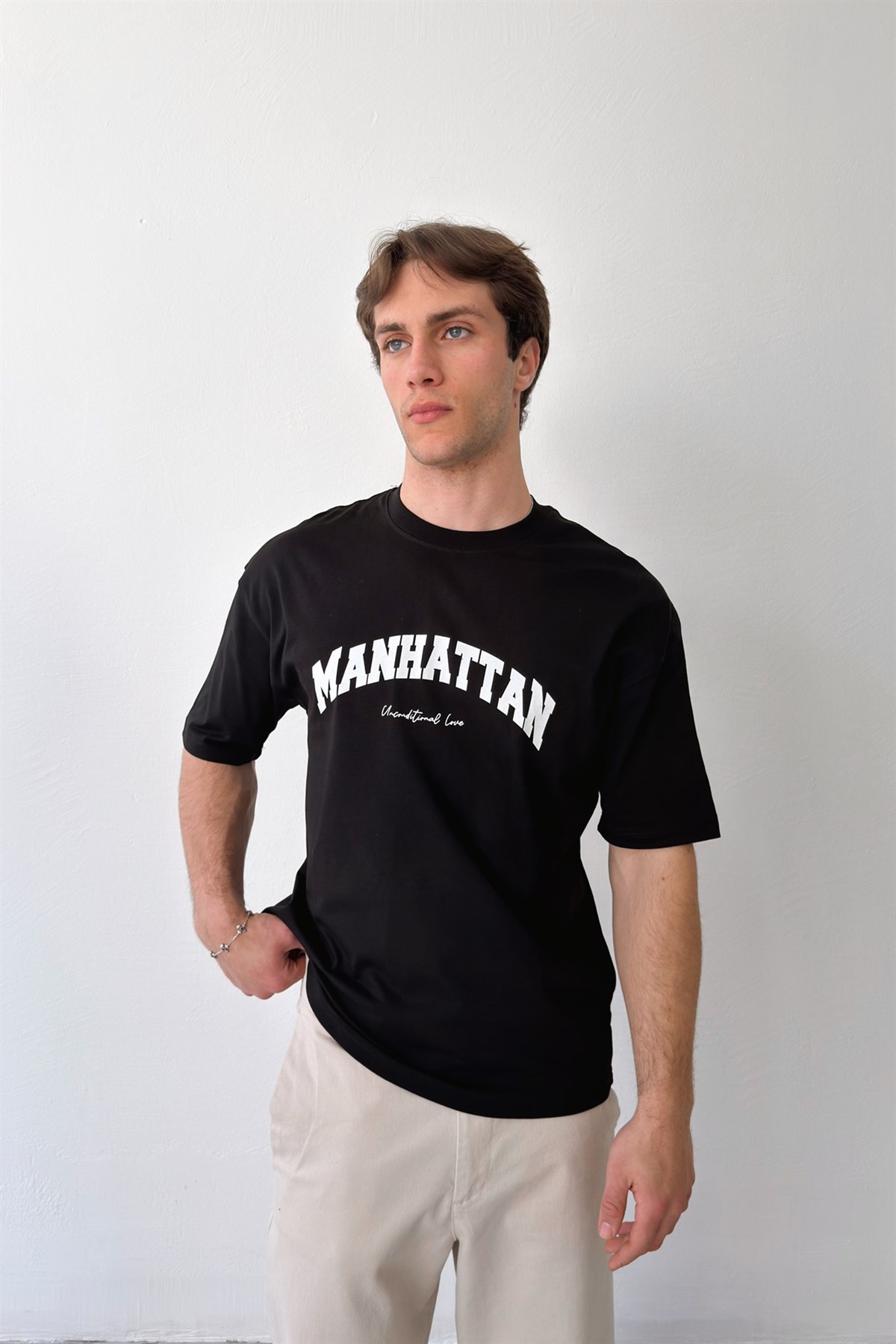 Manhattan Baskılı Tişört