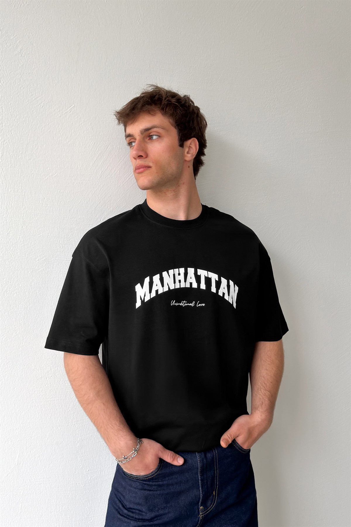 Manhattan Baskılı Tişört