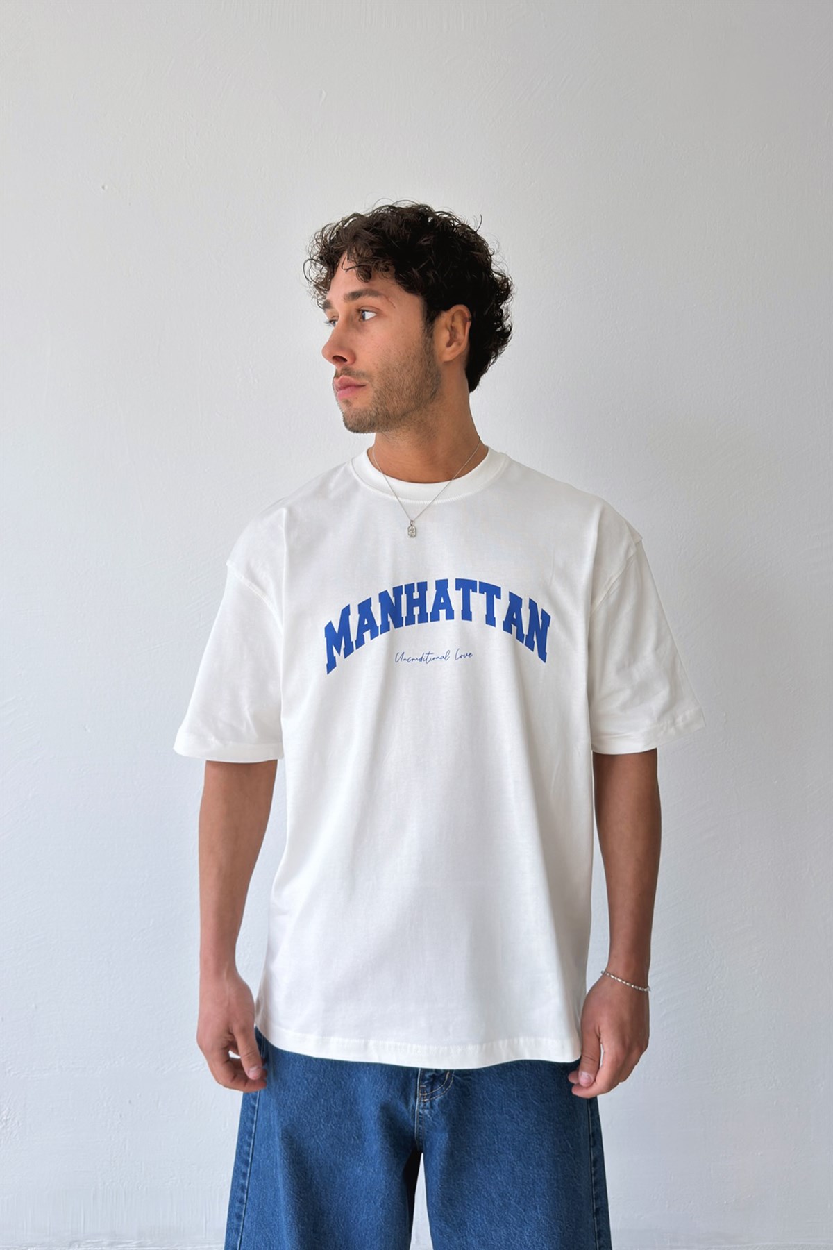 Manhattan Baskılı Tişört