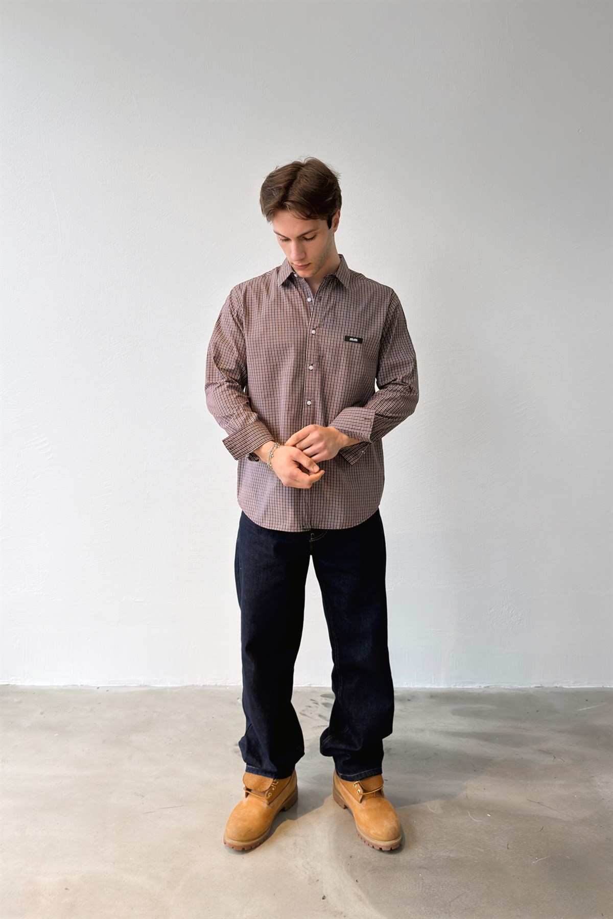 Mm Baskılı Ekose Gömlek