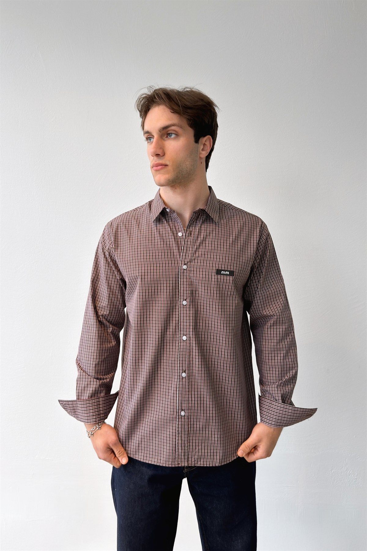 Mm Baskılı Ekose Gömlek