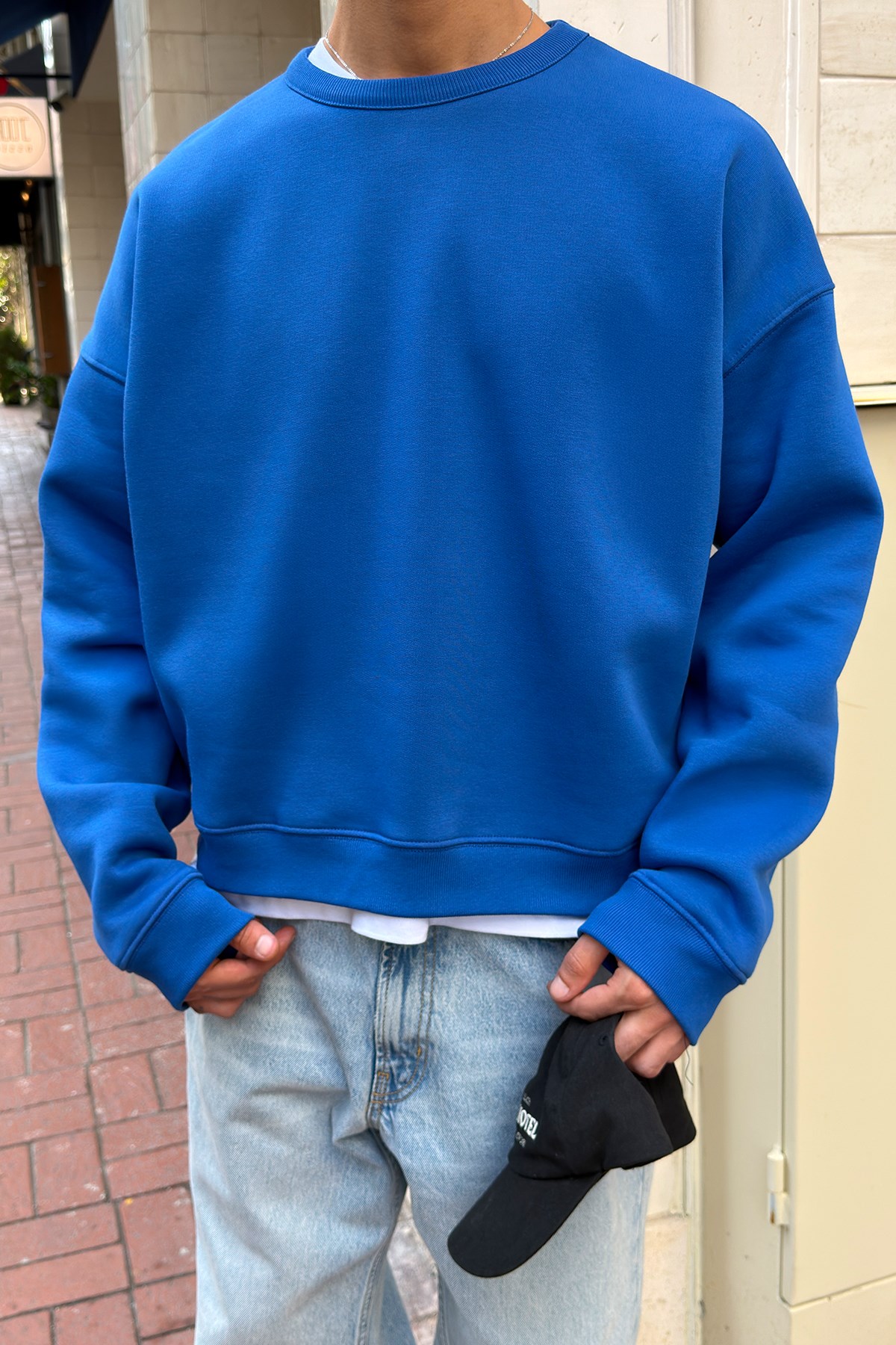 FW Star Cool Puff Boxy Fit Blue Sweat