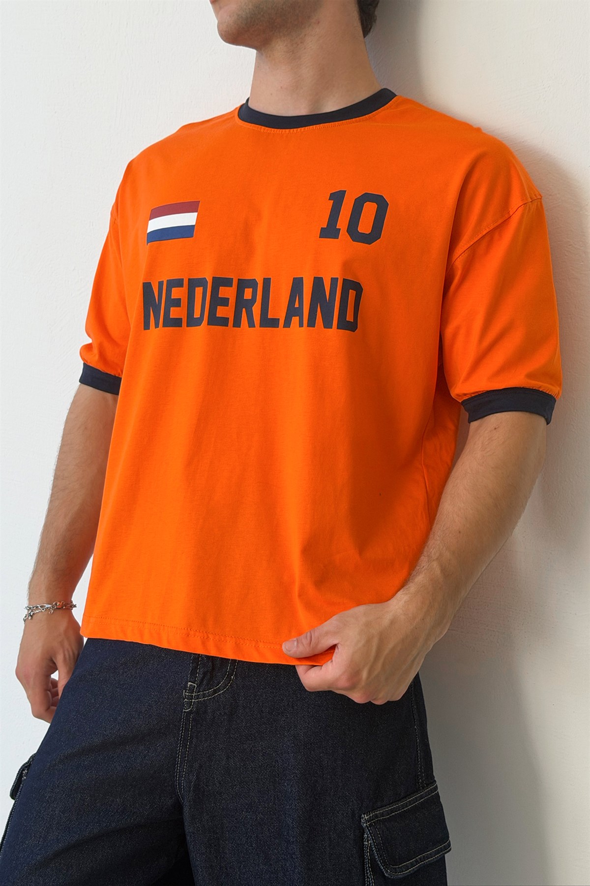 Nederland 10 Baskılı Tişört