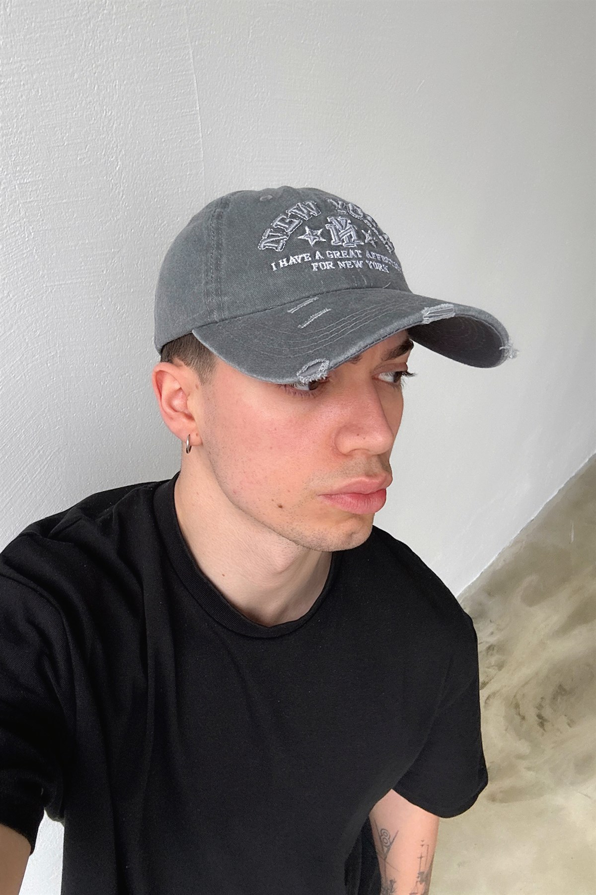 New York Nakışlı Şapka