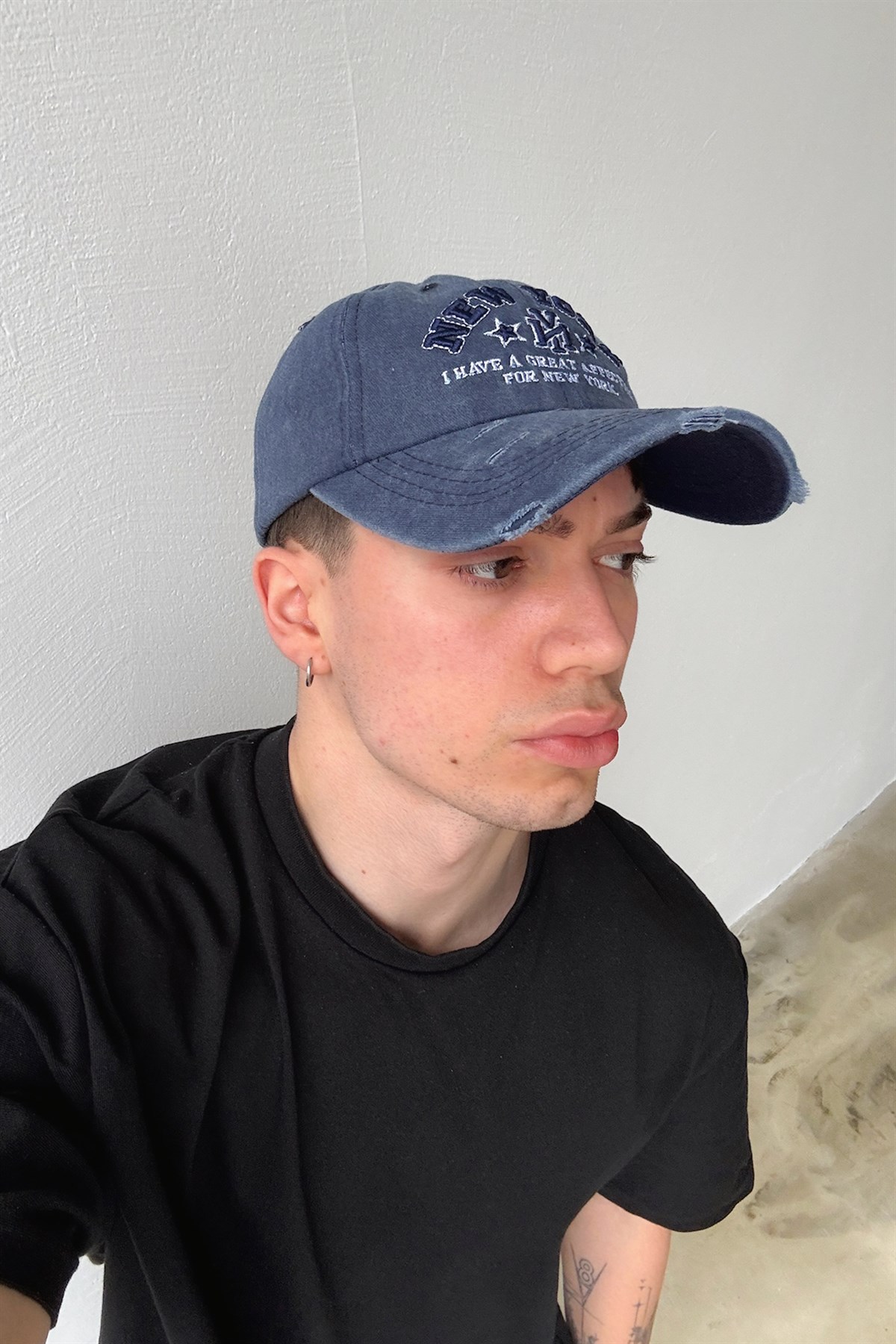 New York Nakışlı Şapka