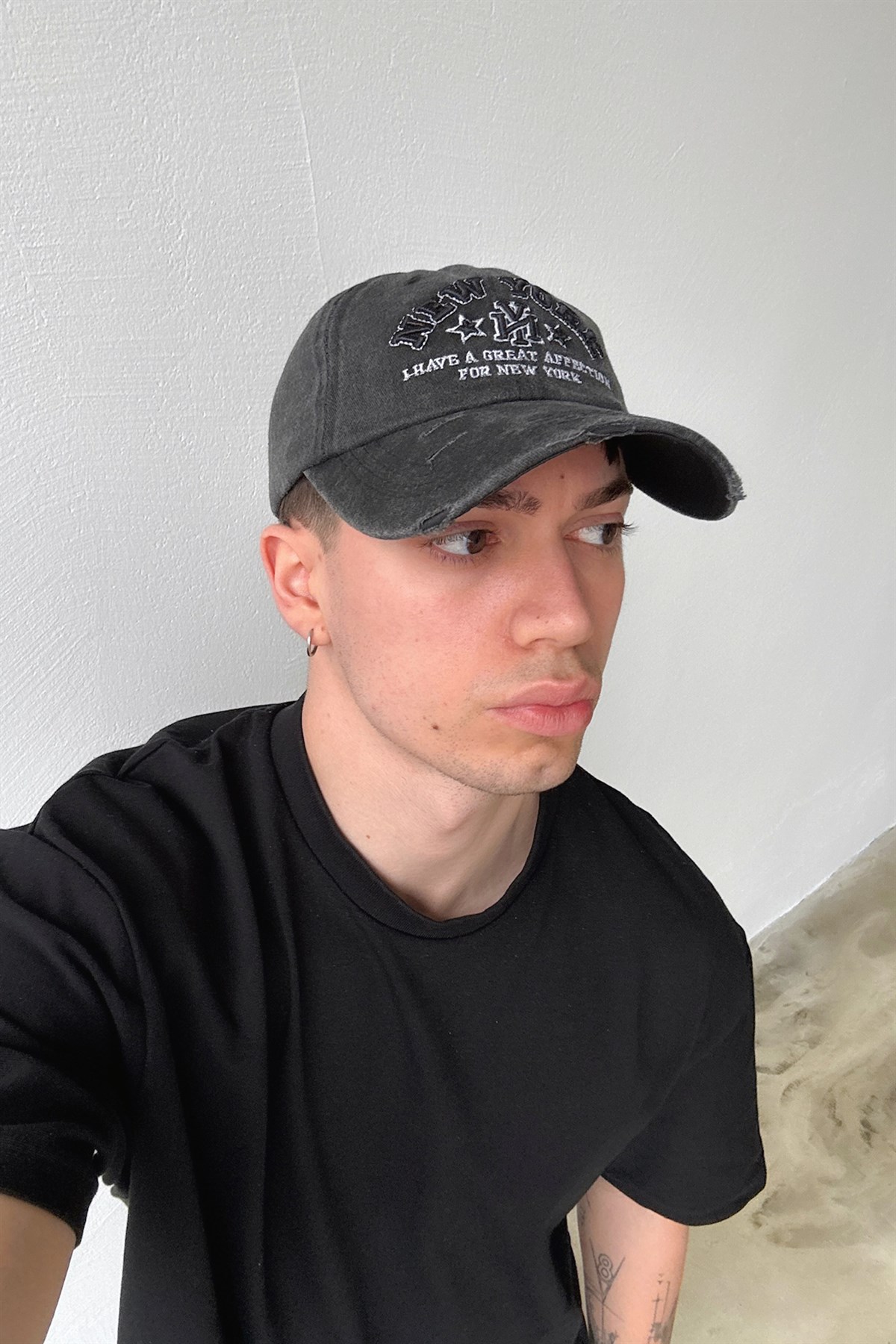 New York Nakışlı Şapka