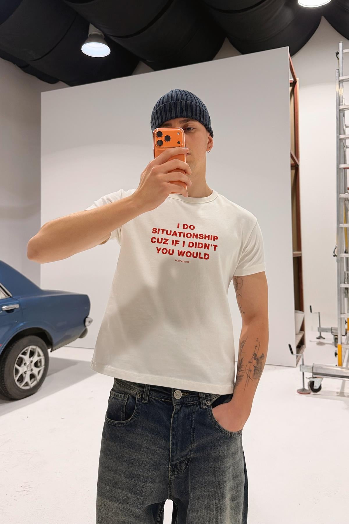 No Situationship Baskılı Tişört