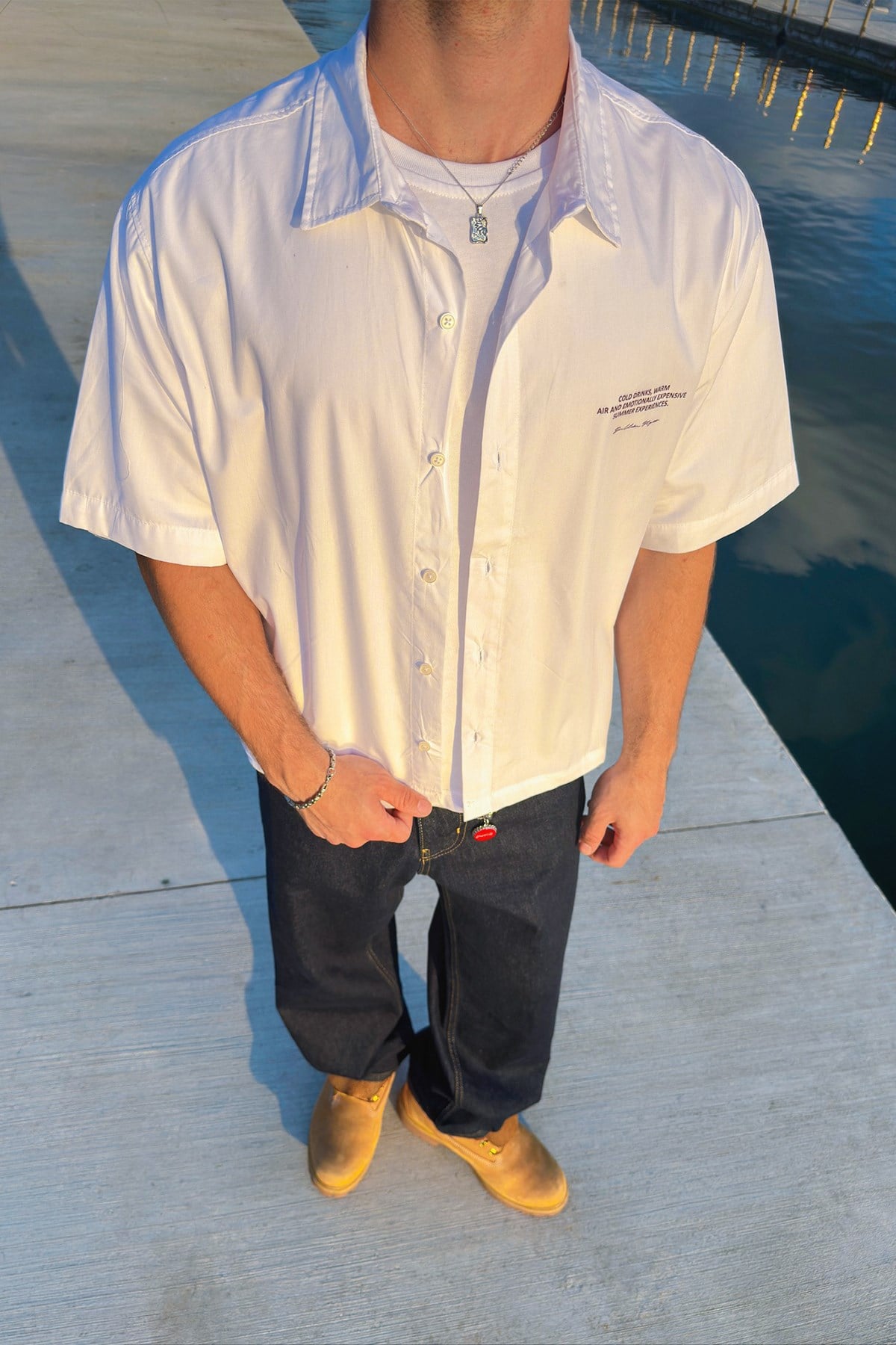 Nocturne Boxy Camp-Collar Shirt 