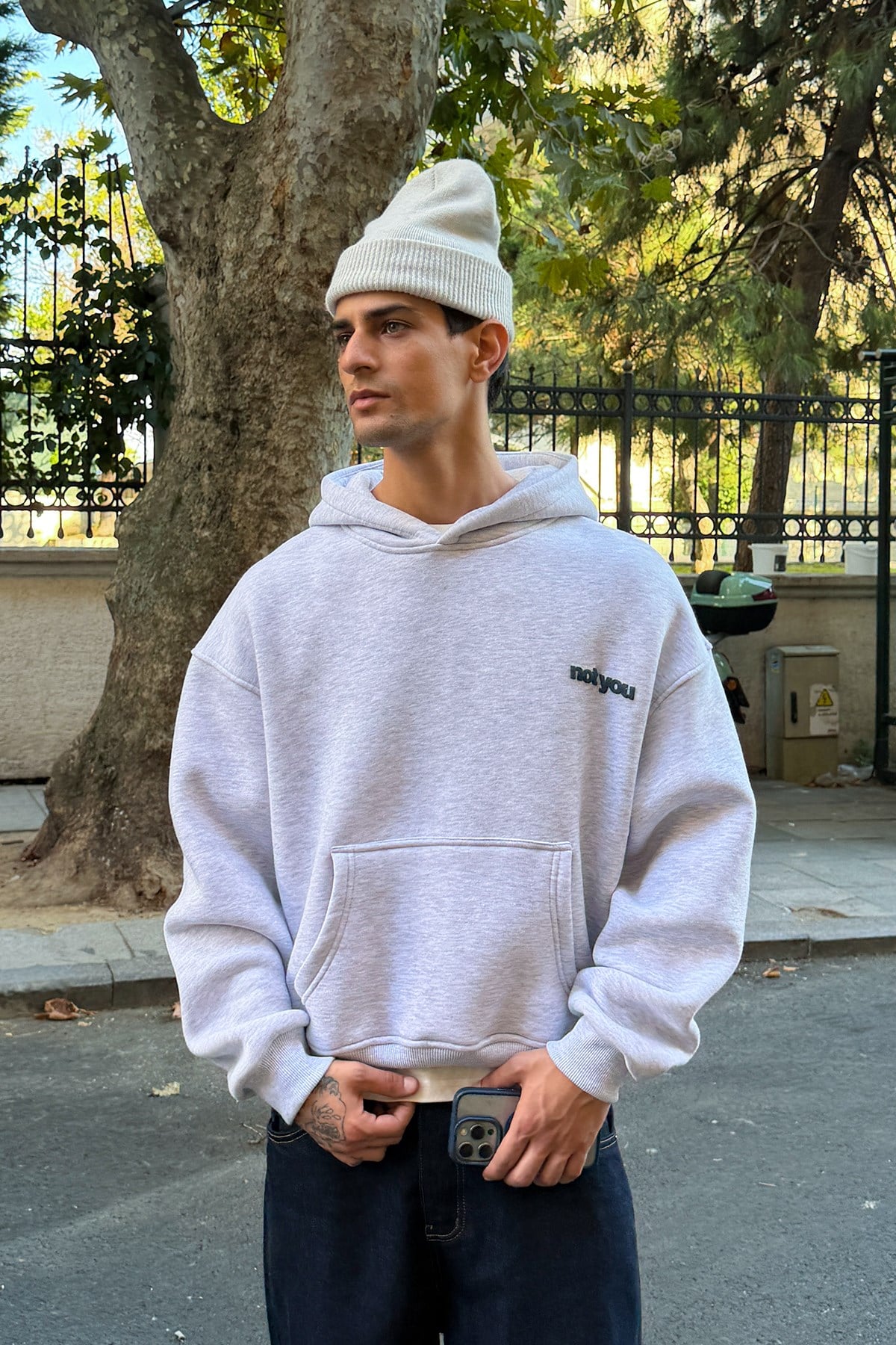 Deadpan Melange Hoodie
