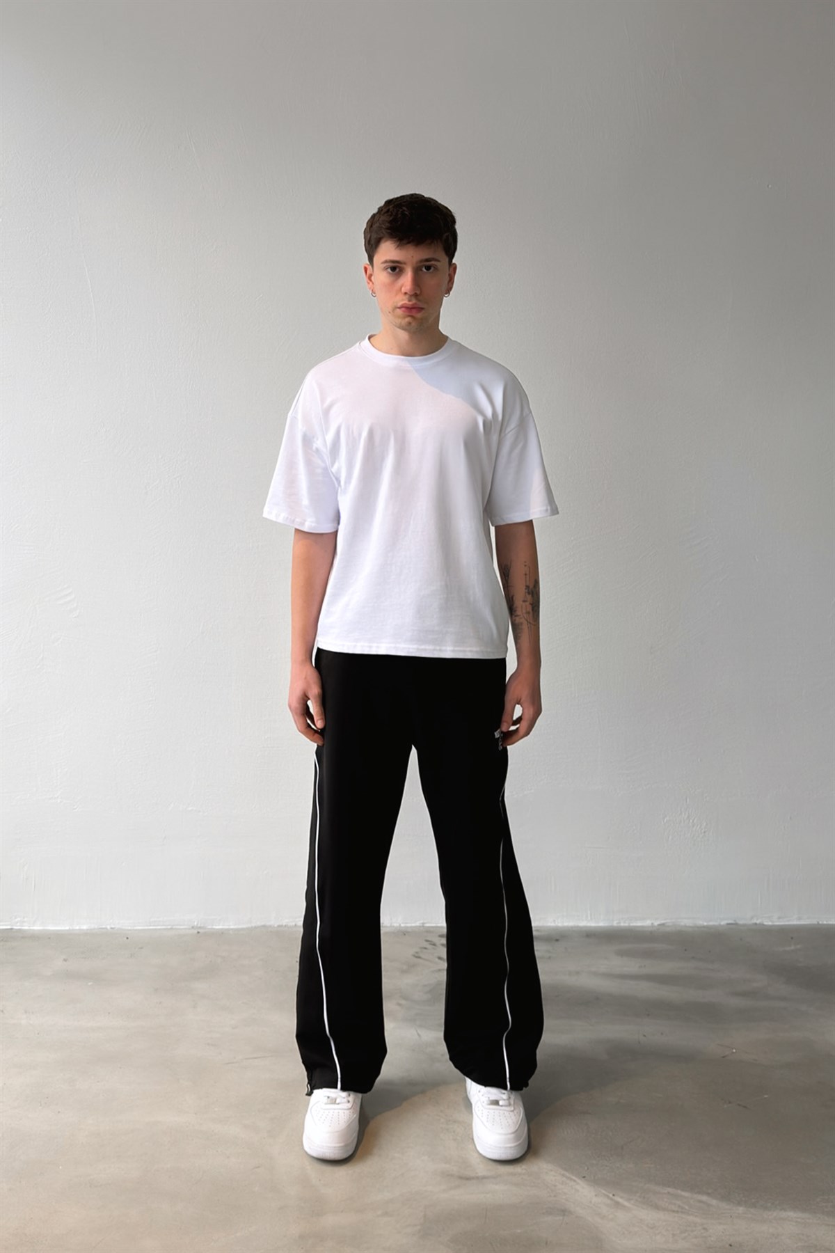 Ny Baskılı Paça Stoper Baggy Eşofman