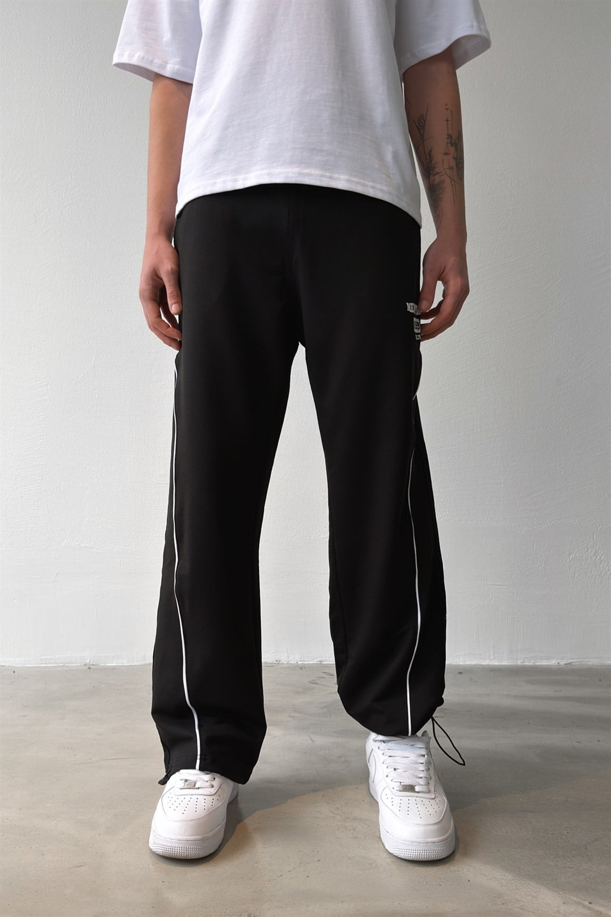 Ny Baskılı Paça Stoper Baggy Eşofman