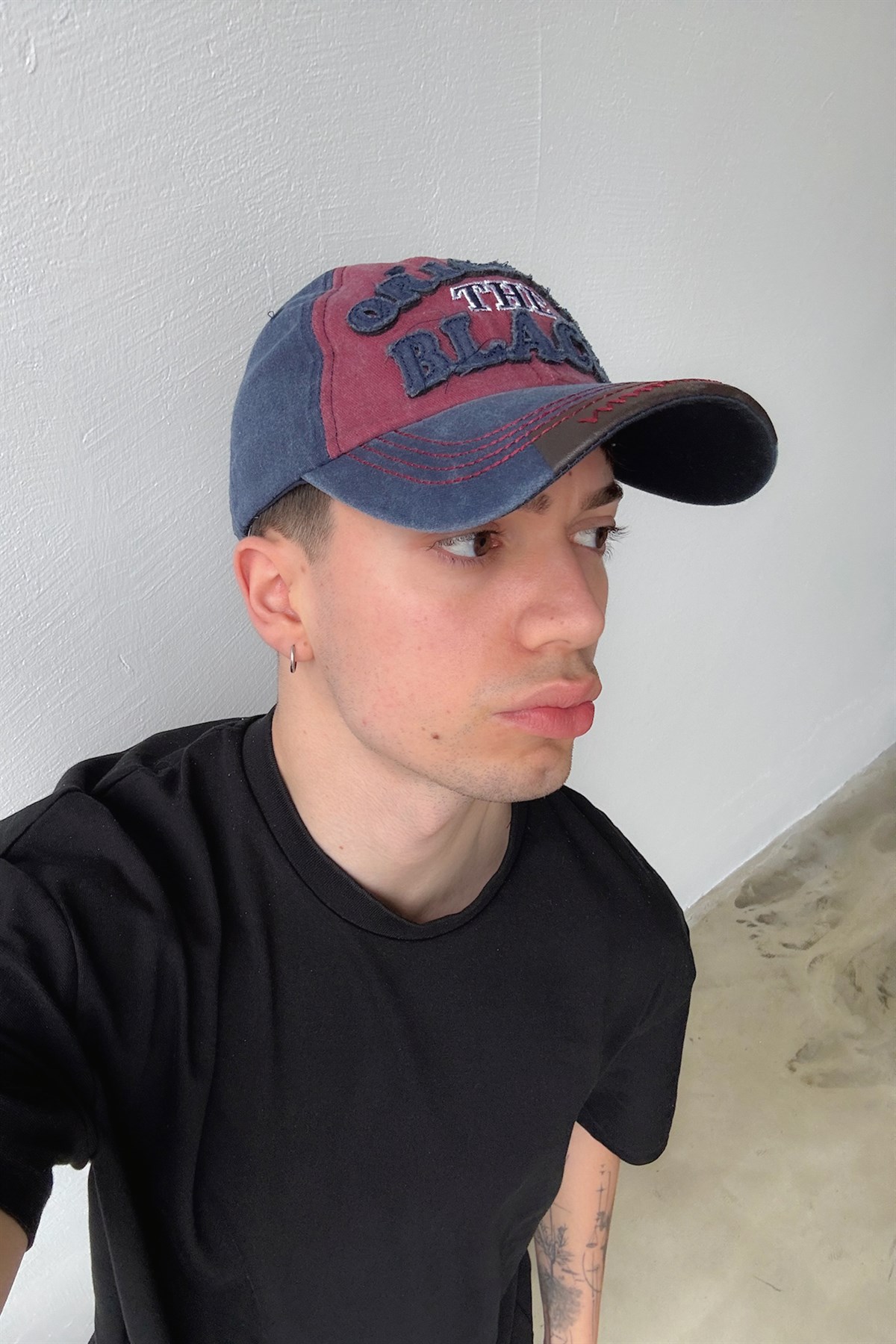 Original Black Nakışlı Şapka