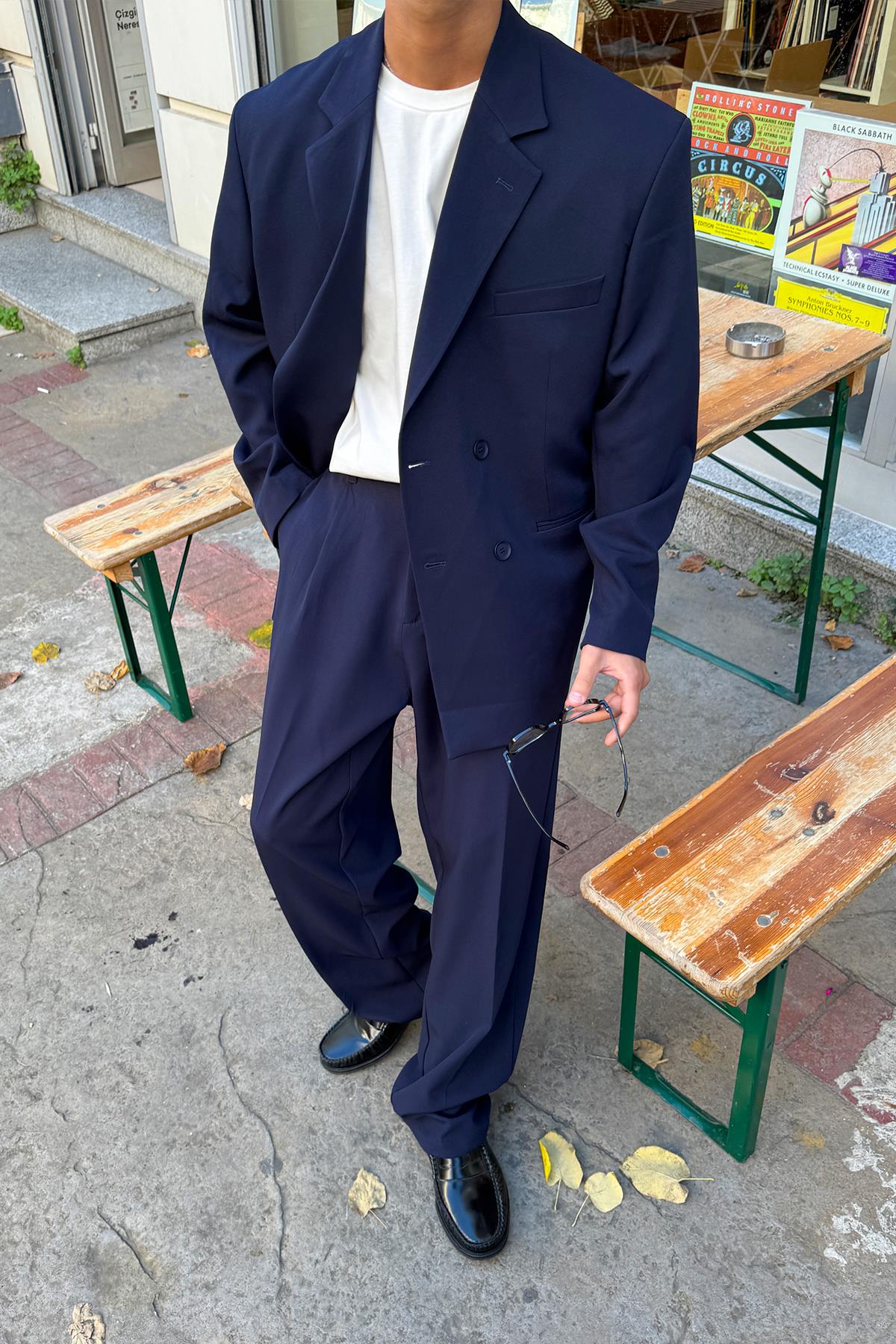 Oversize Takım Elbise Lacivert