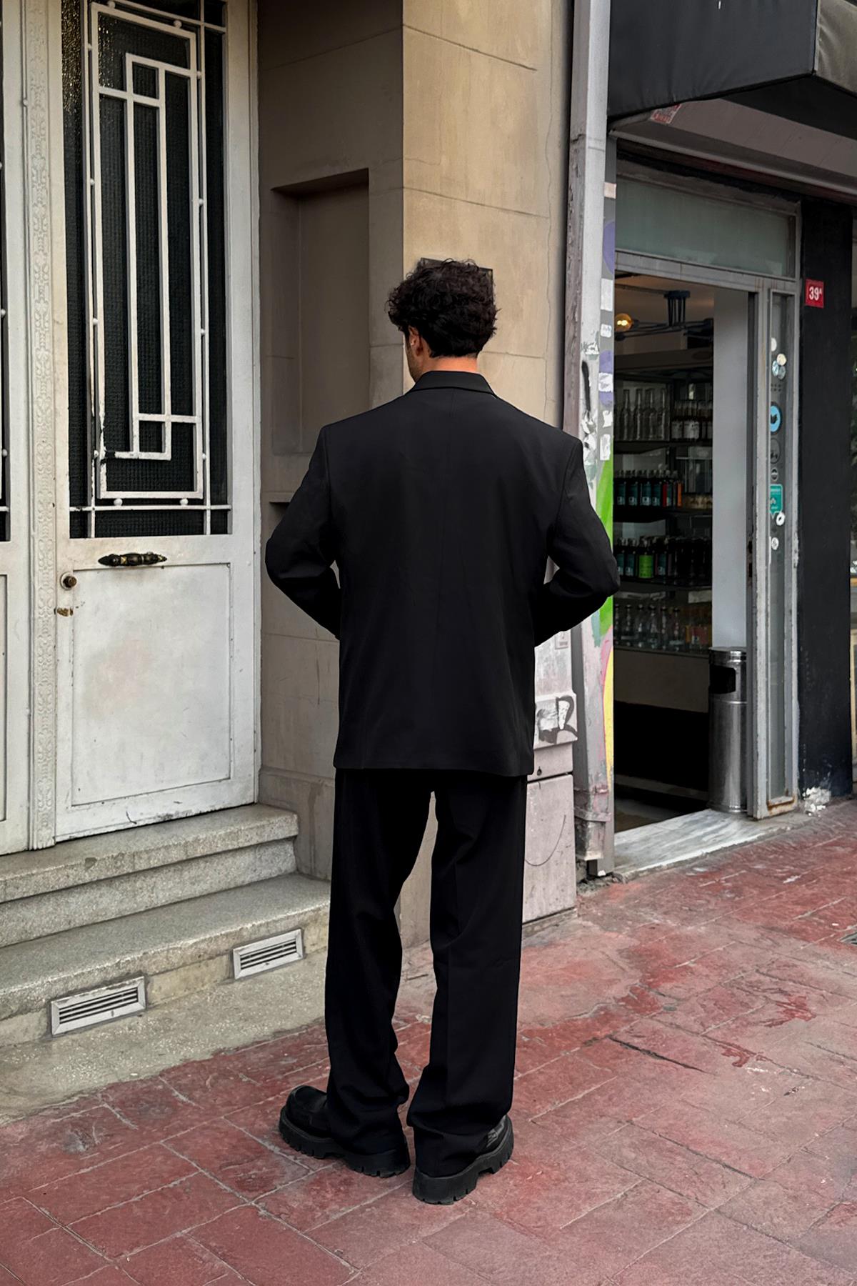 Oversize Takım Elbise Siyah
