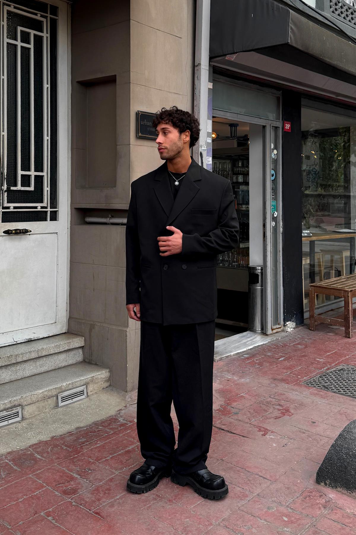 Oversize Takım Elbise Siyah