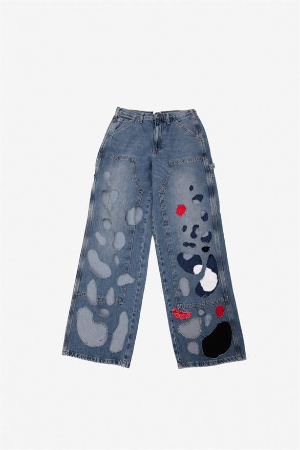 Patchy Custom Pants Mavi