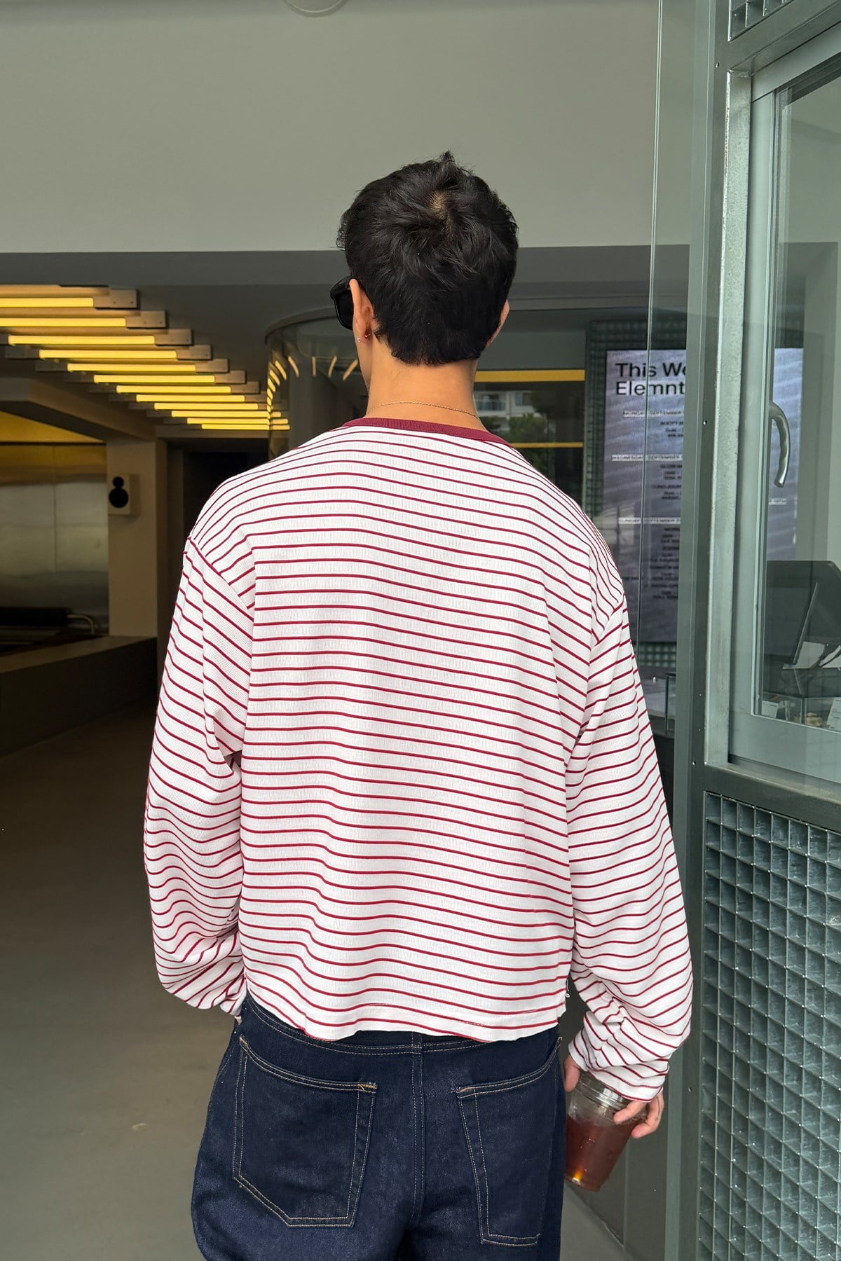Pier Red Stripe Tee