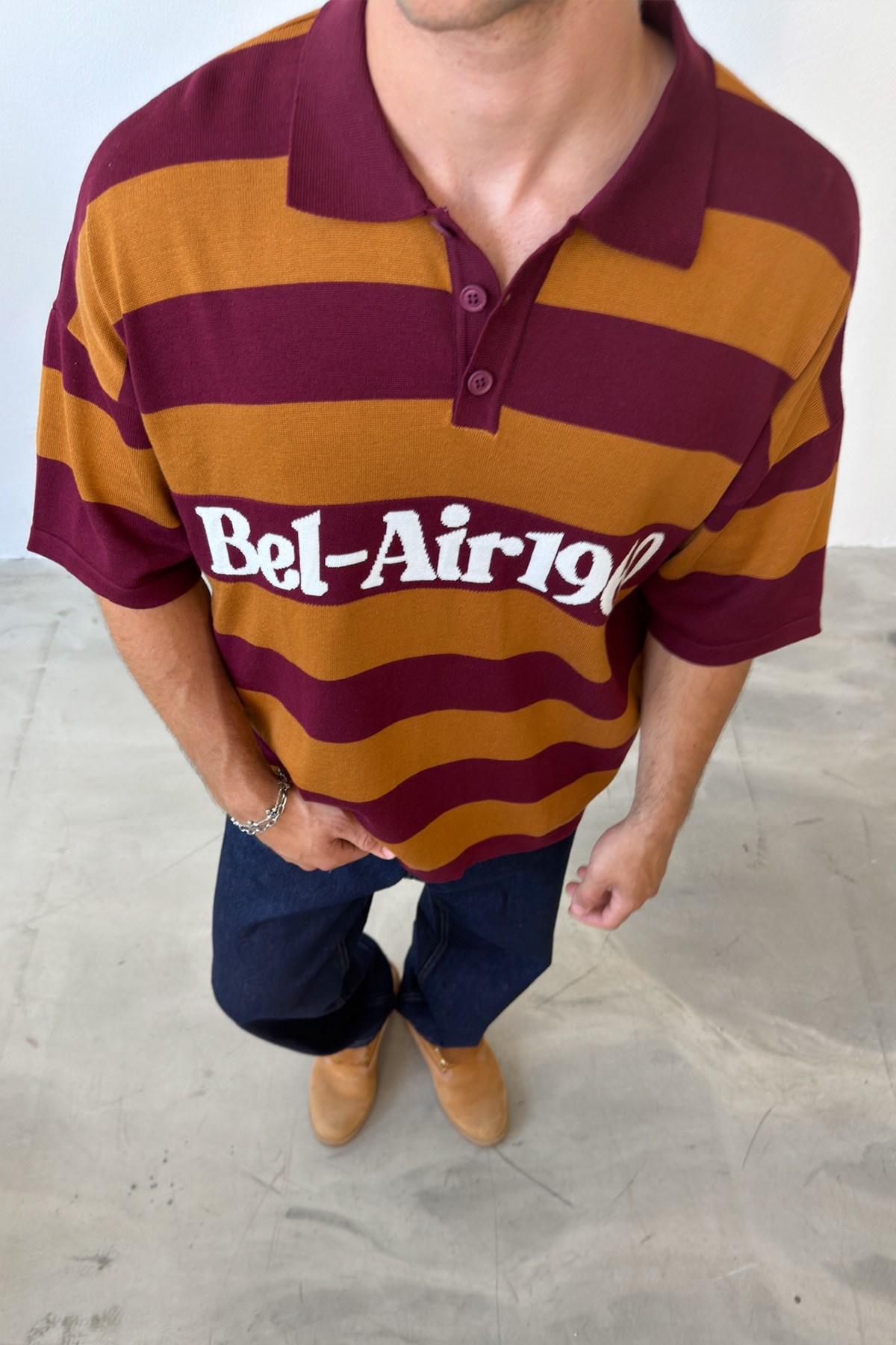Polo Yaka Belair 1960 Camel Triko Tişört