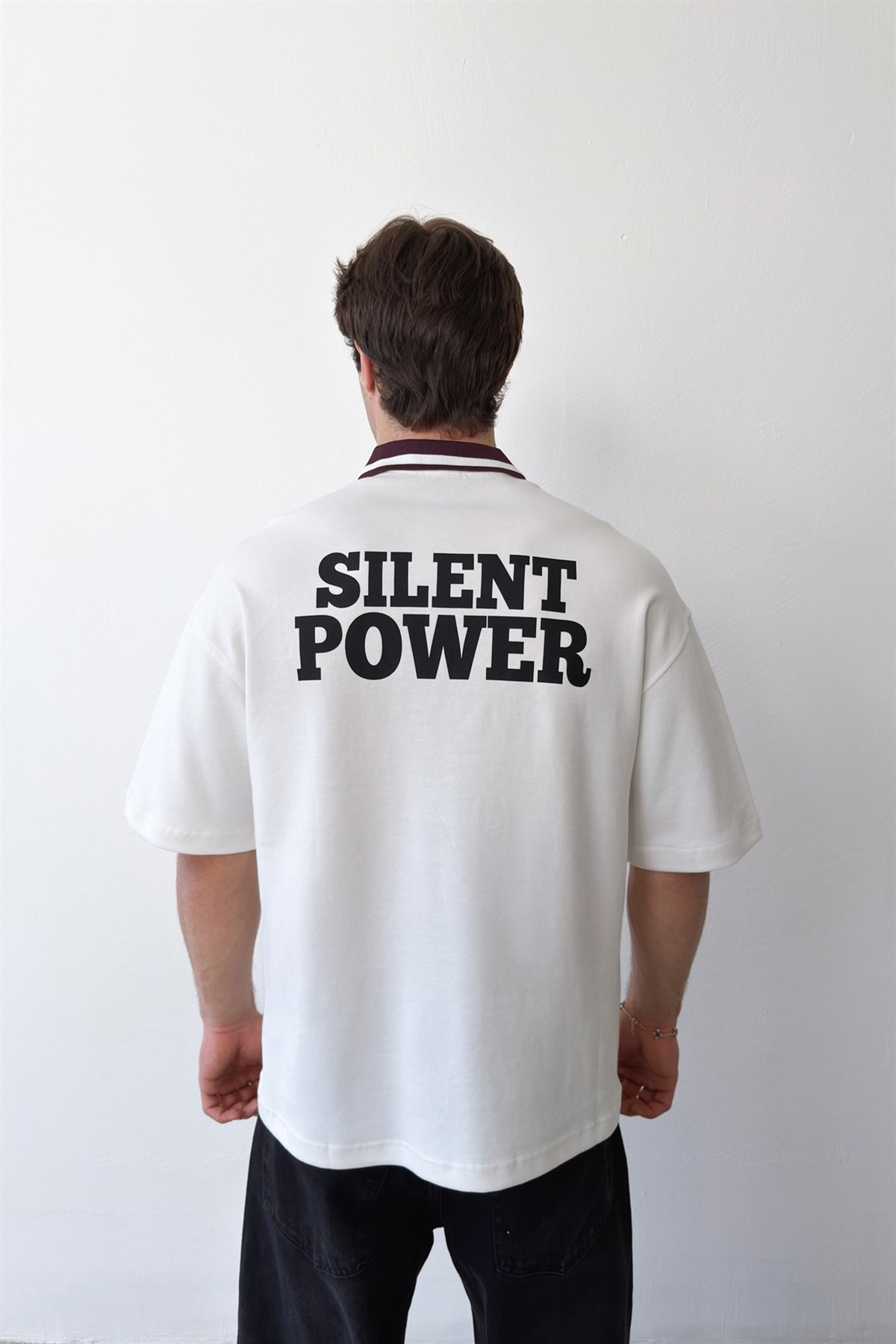 Polo Yaka Half Zip Tişört