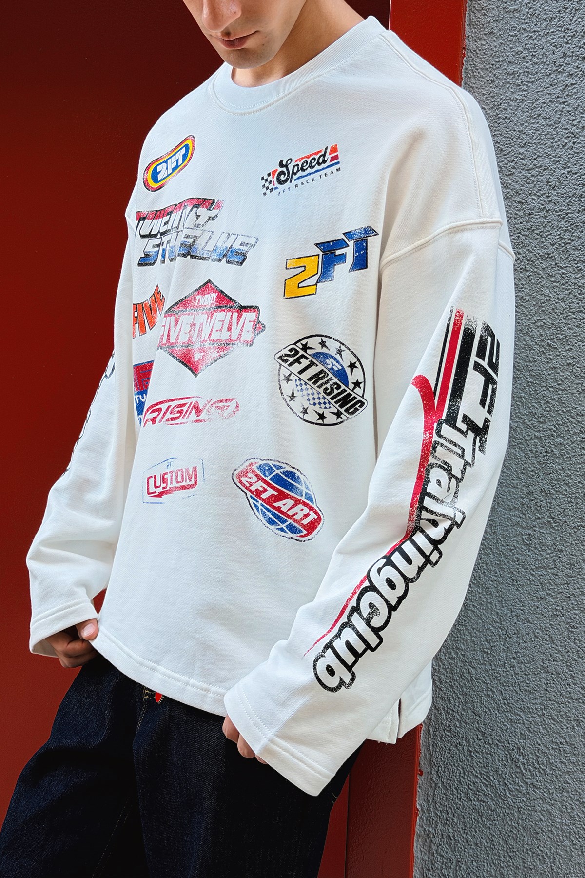 Racing Archive Ecru Long Sleeve