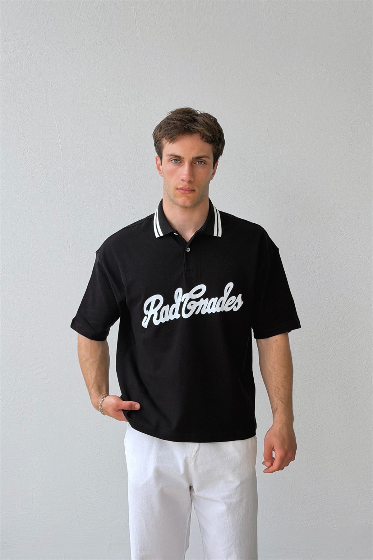 Rad Gnades Baskılı Polo Yaka Tişört