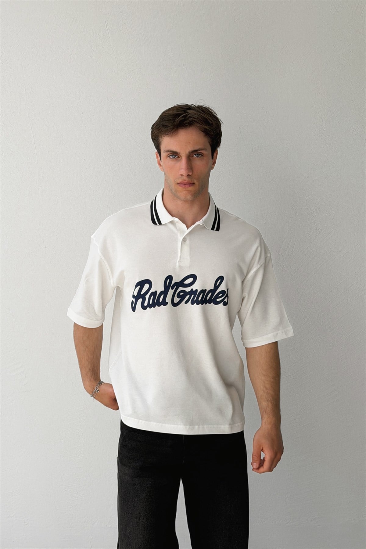 Rad Gnades Baskılı Polo Yaka Tişört