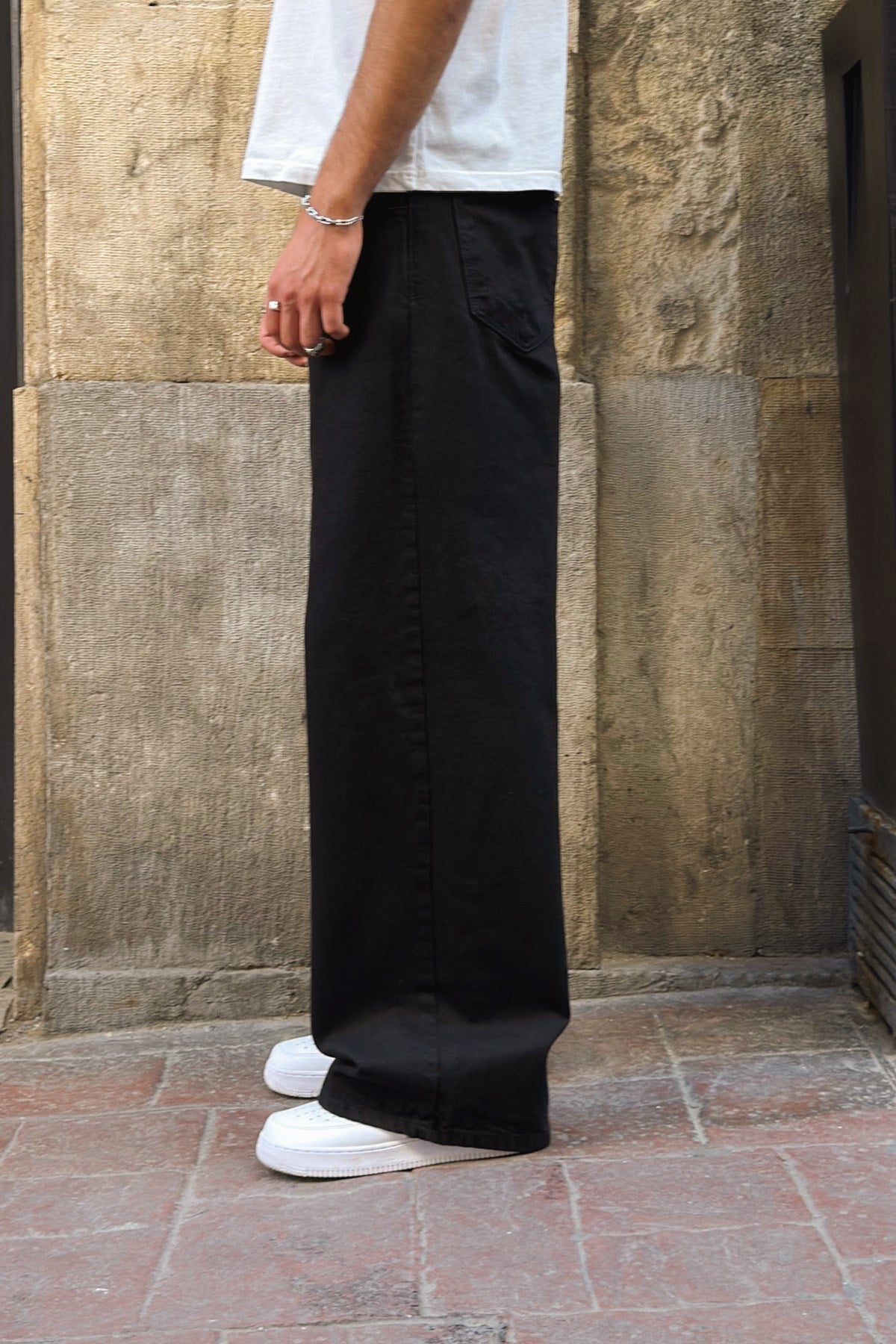 Raw Black Baggy Fit Jean