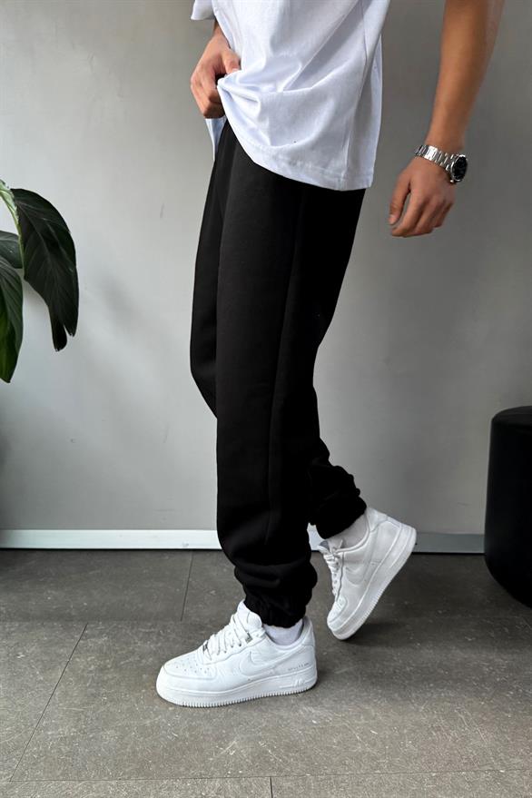 Regular Jogger Siyah Eşofman Altı