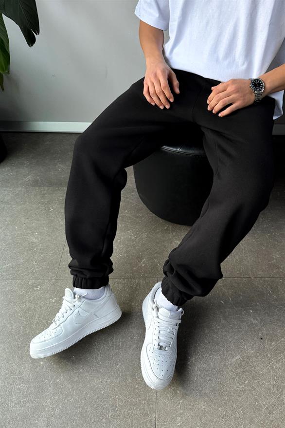 Regular Jogger Siyah Eşofman Altı
