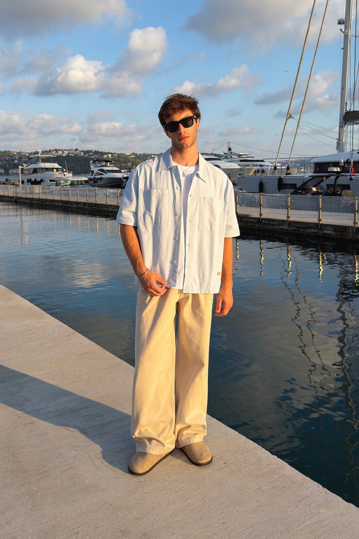 Riviera Boxy Camp-Collar Shirt