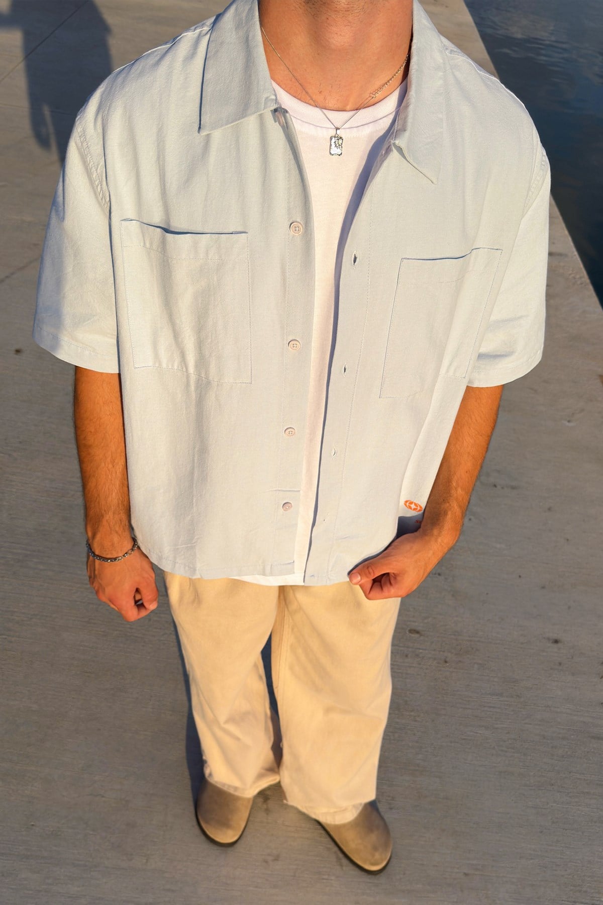 Riviera Boxy Camp-Collar Shirt