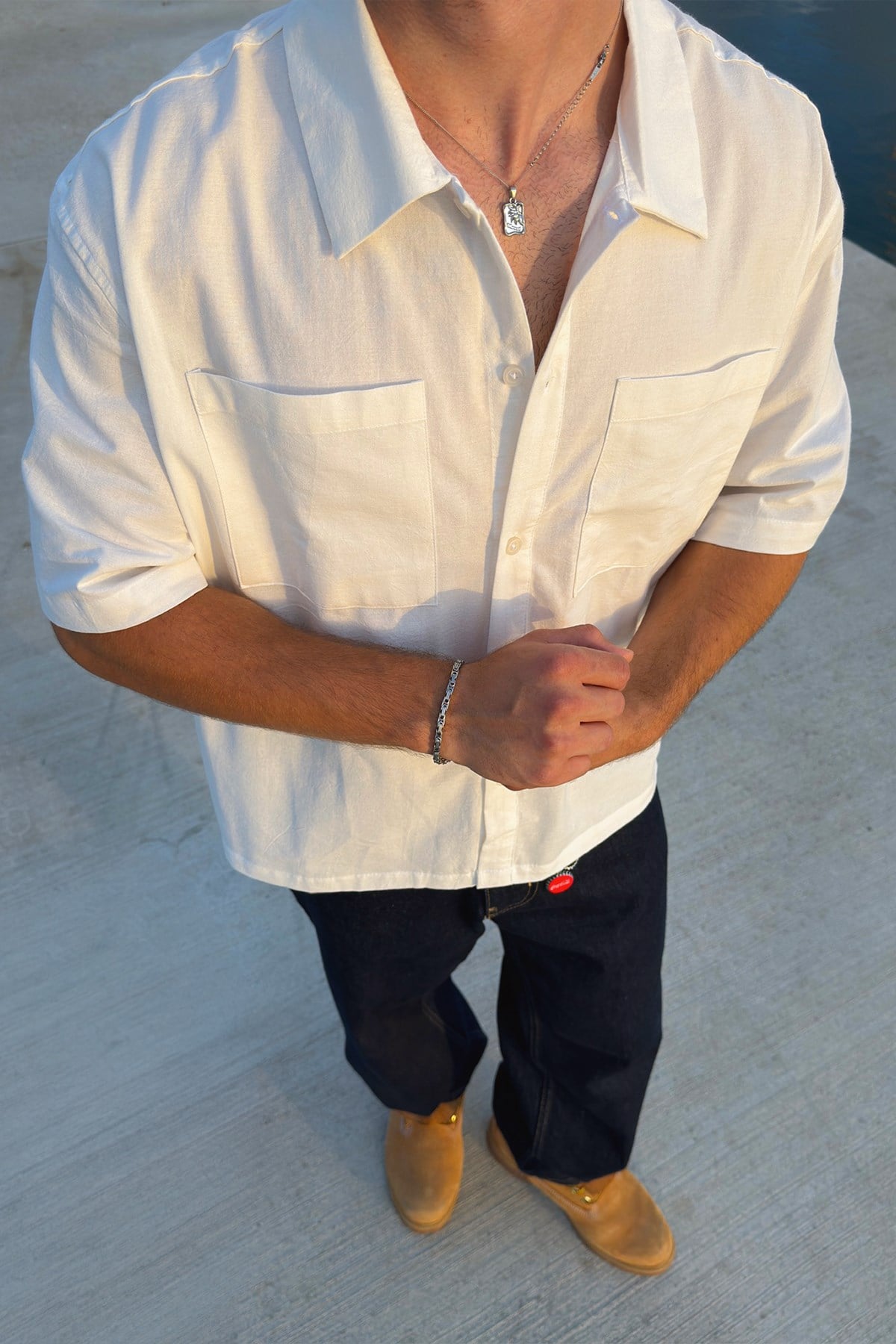 Riviera Boxy Camp-Collar Shirt