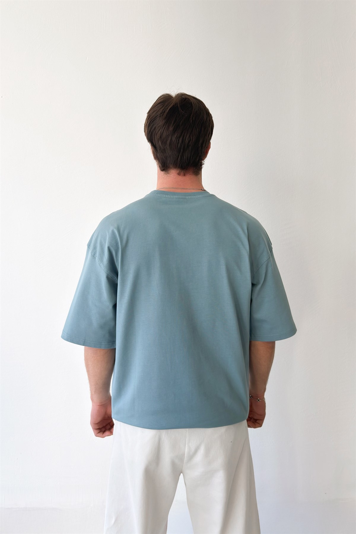 Saint Nakışlı Oversize Tişört